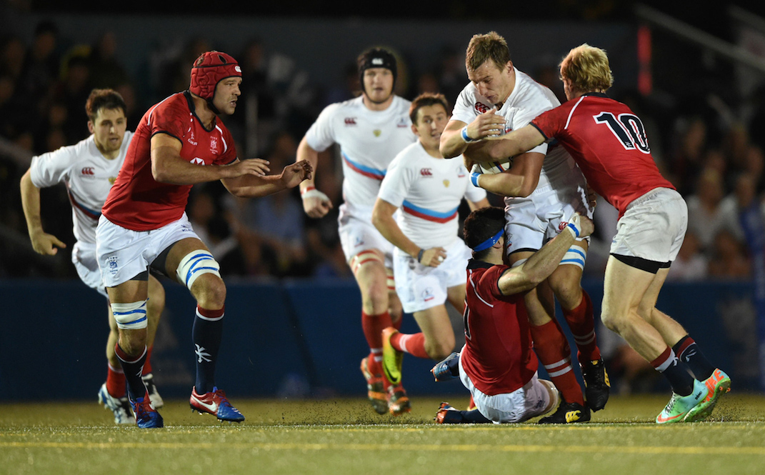 Hong Kong skipper Nick Hewson, seen left fronting up against Russia in the 2014 Natixis Cup, will captain the hosts in the four-country Cup of Nations tournament which includes the returning Russians, Portgual and Zimbabwe. Photos: HKRU