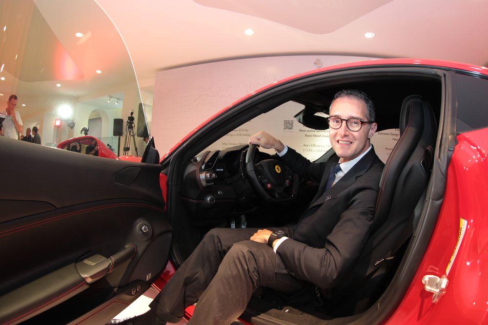 Matteo Torre, president and CEO of Ferrari Greater China. Caption: Photo: Bruce Yan