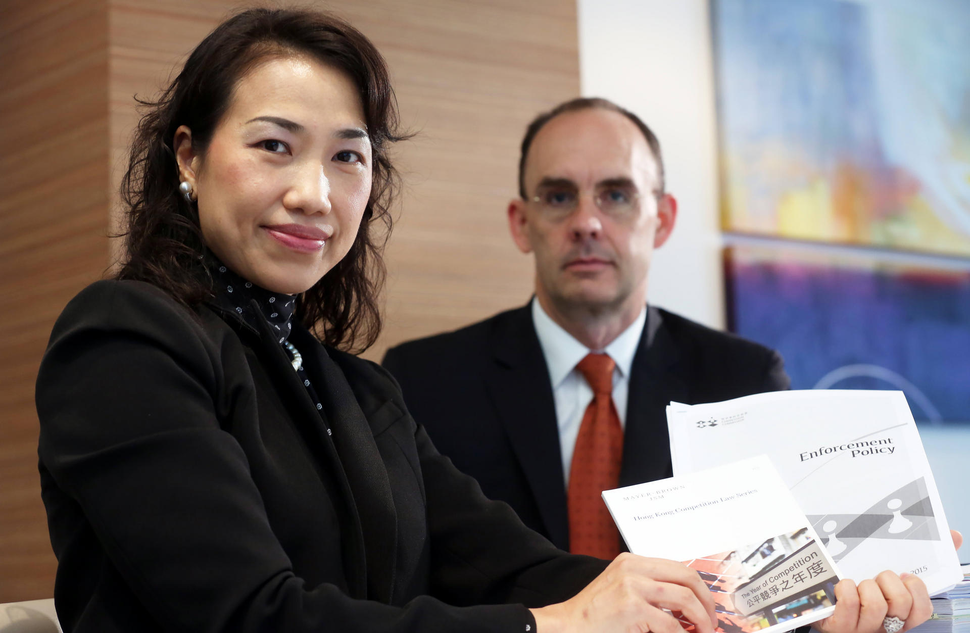 John Hickin with legal colleague Hannah Ha. Photo: Edward Wong