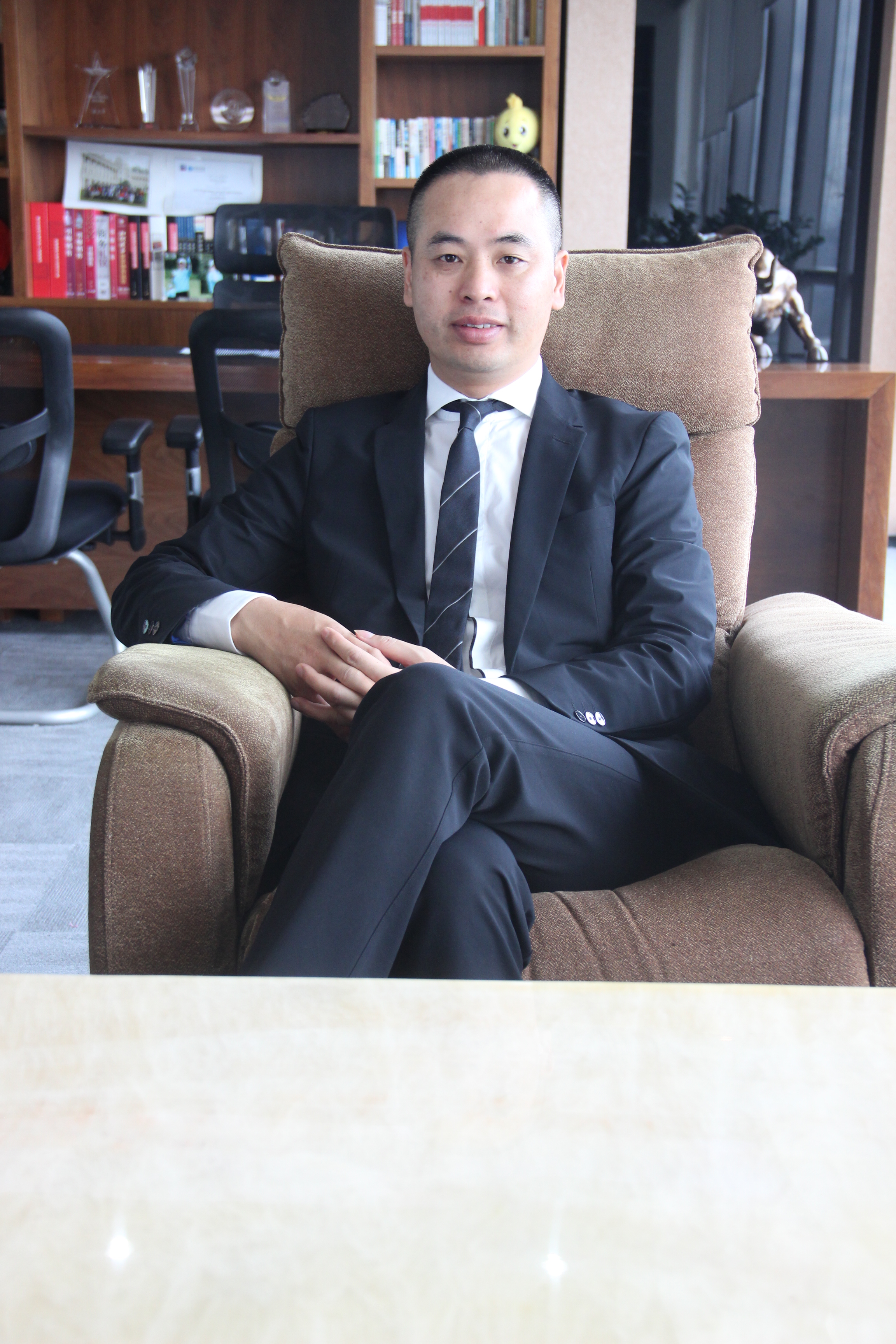 Qfang founder Liang Wenhua in an interview as the company he founded in Shenzhen in 2000 heads aggressively into the internet era. Photo: Handout