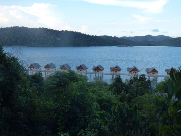 Villas on the Indonesian island of Telunas, where a writing retreat will be run in July.
