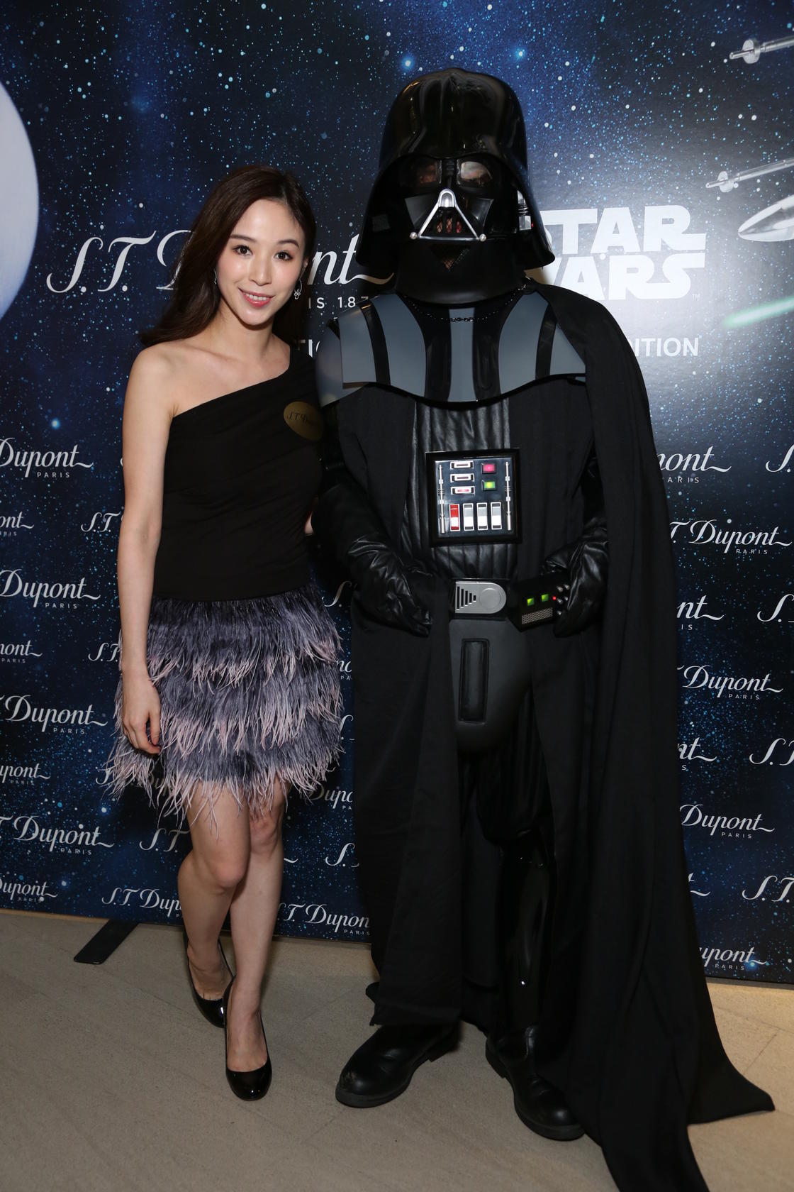 Anina Ho encounters Darth Vader at thelaunch party #stylescmp