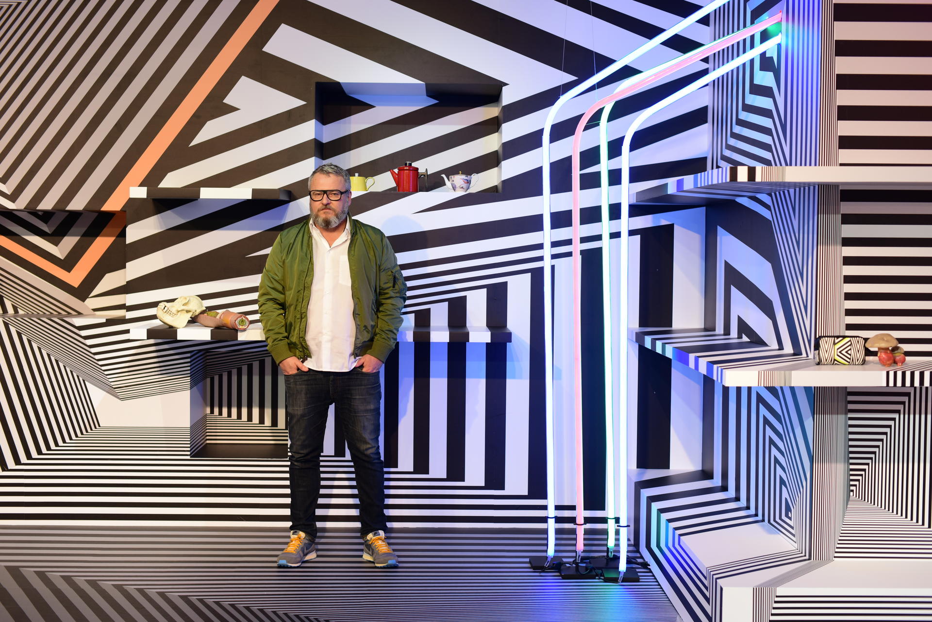 Tobias Rehberger, artist who's camouflaged a Hong Kong shop