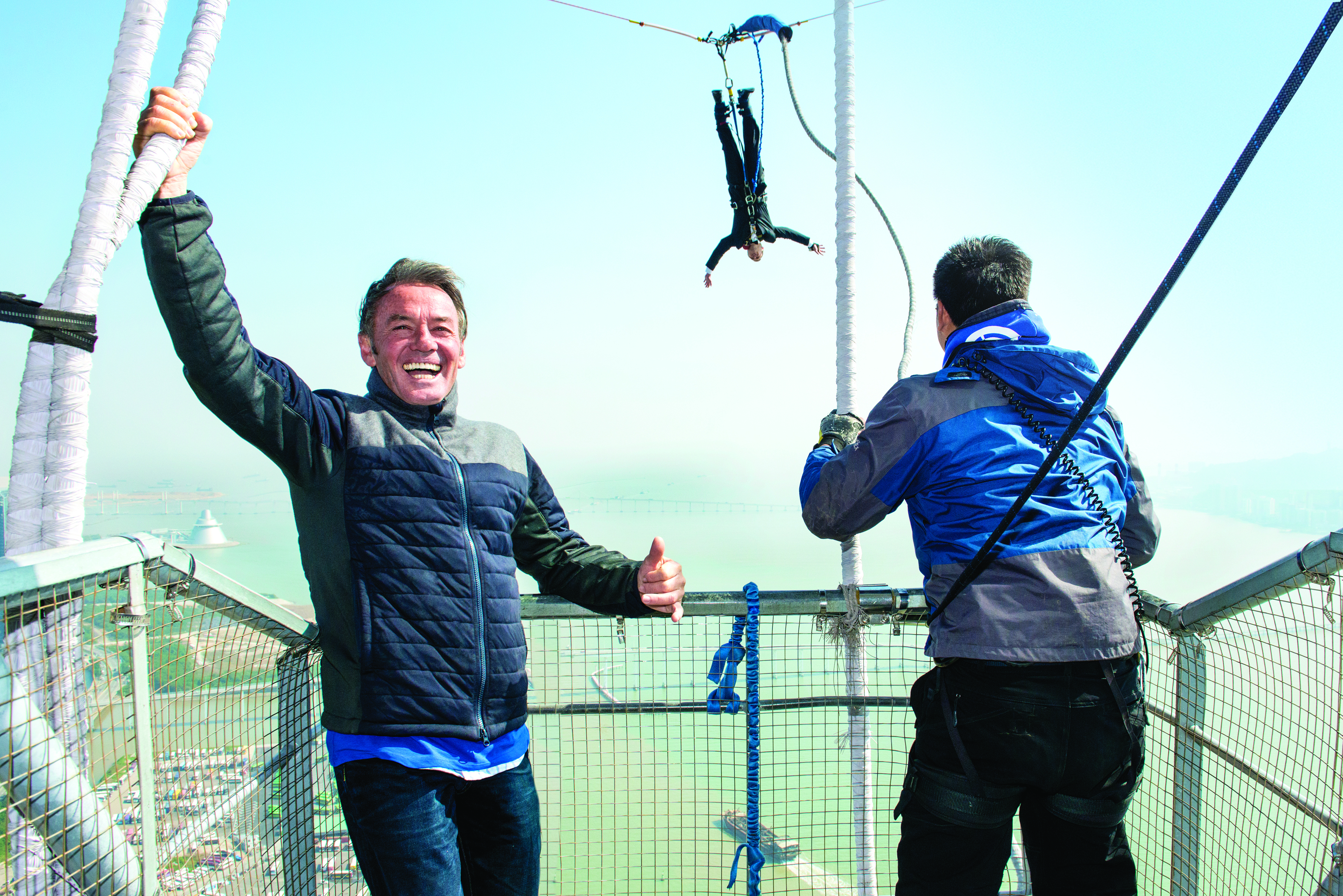 A.J. Hackett opened the world's highest commercial bungy jump at Macau Tower in 2006. 
