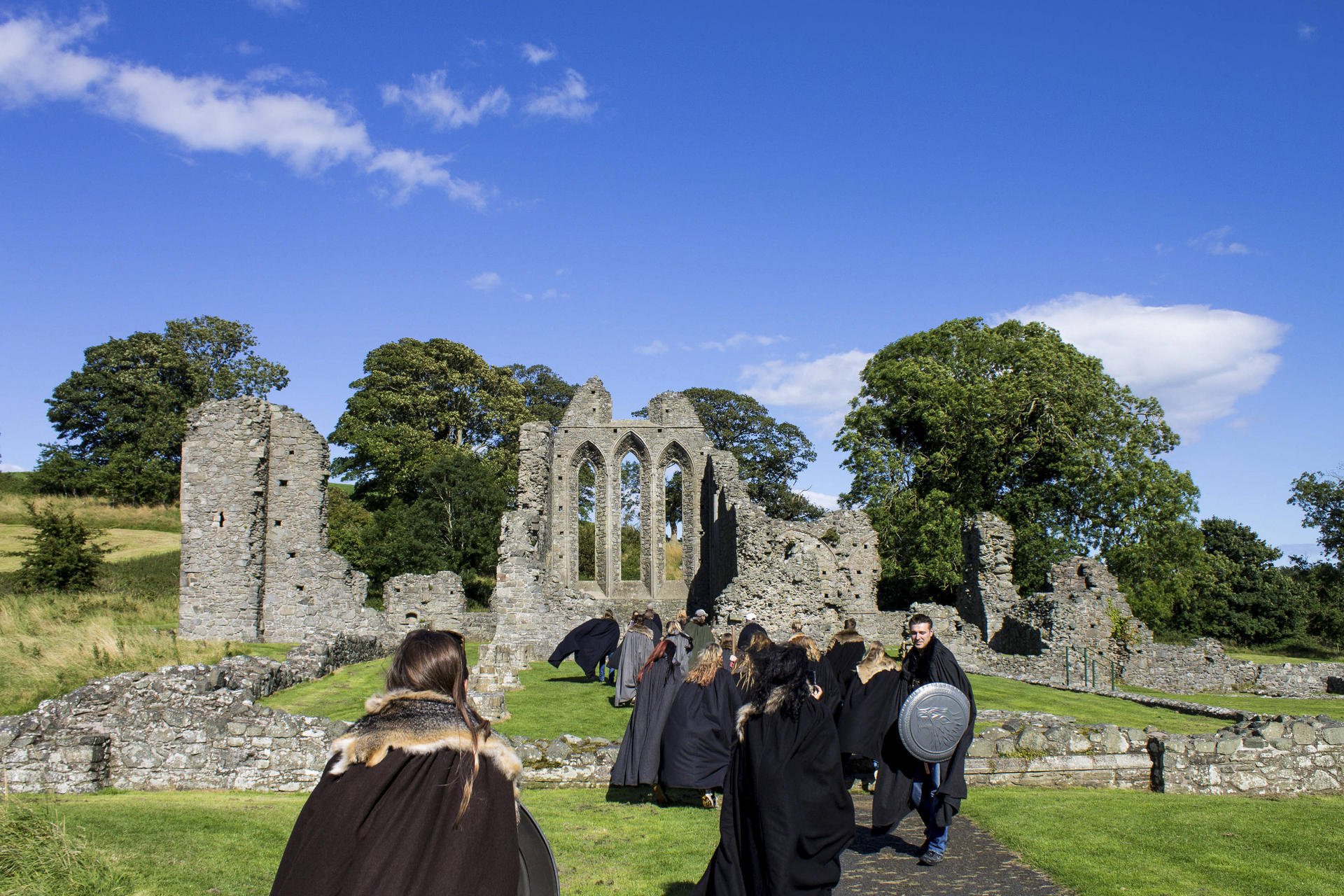 The ruins of Inch Abbey, a set location for Game of Thrones.