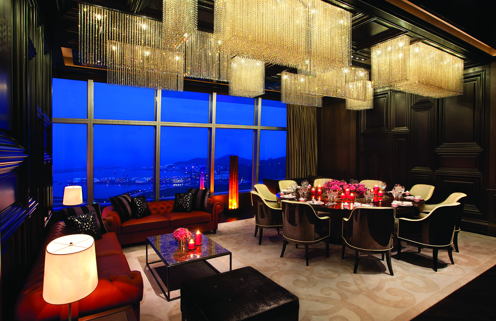 One of four VIP dining rooms at the Grand Club.