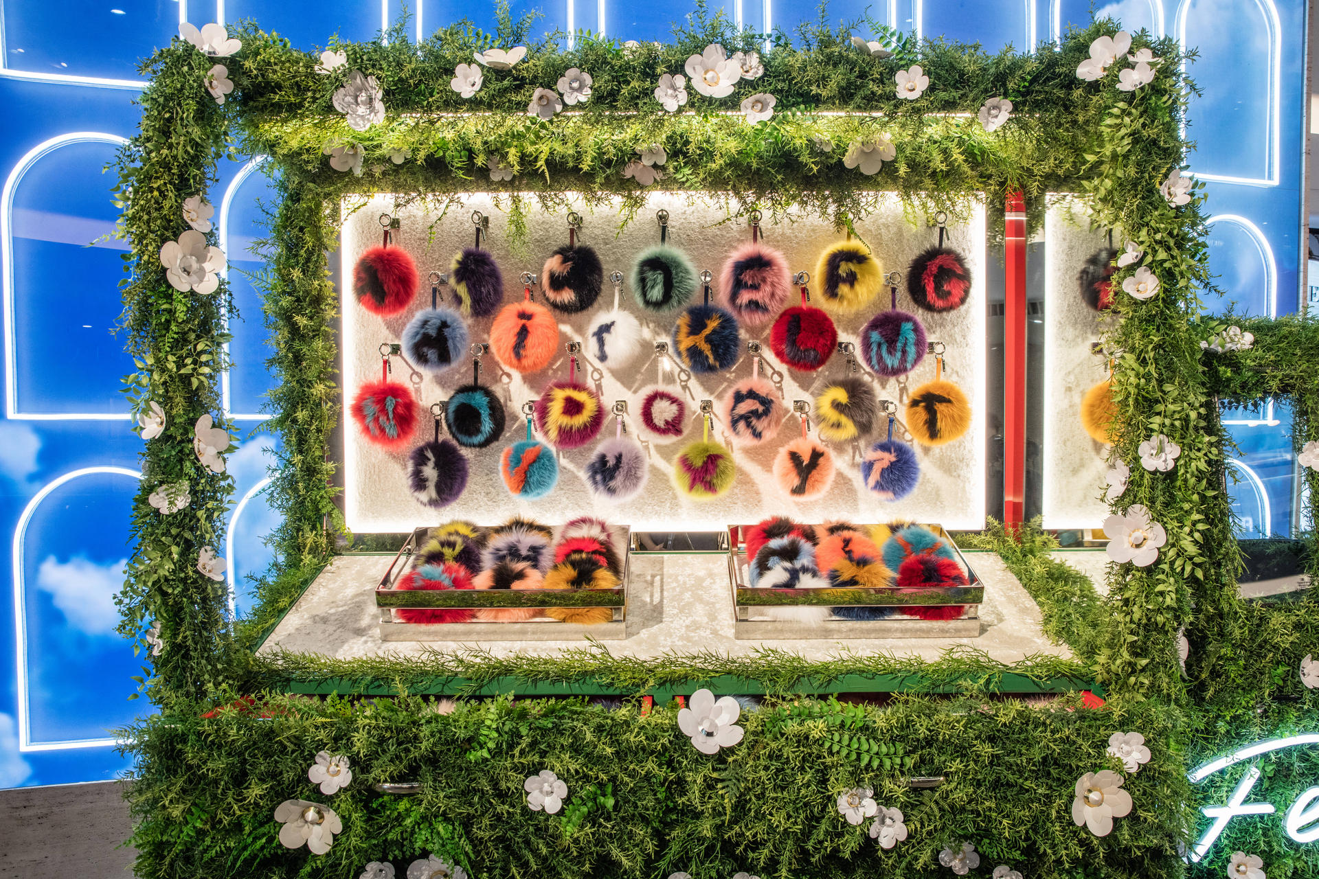 Flowerland takes over Fendi's Ginza Pop up store - Luxurylaunches