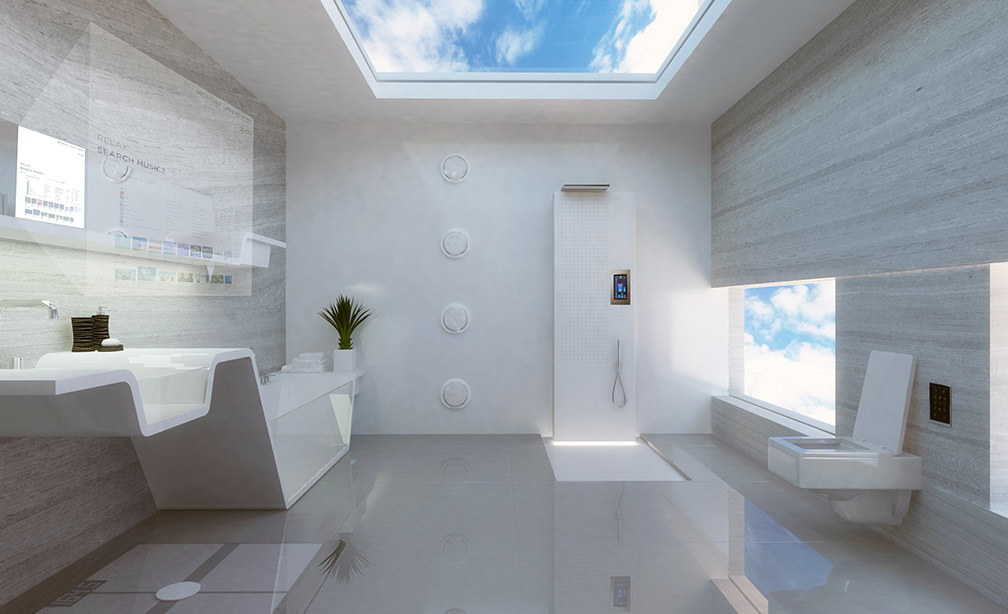The bathroom of the future: hi-tech and highly functional