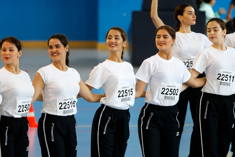 Selected from large scale open ceremony auditions, volunteers of Ashgabat 2017 have been given various training sessions in order to offer spectators a helping hand.
