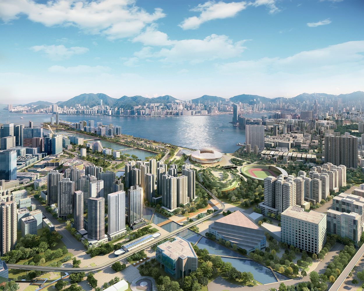 Kai Tak City – the new metropolis in Kowloon East (conceptual design drawing)