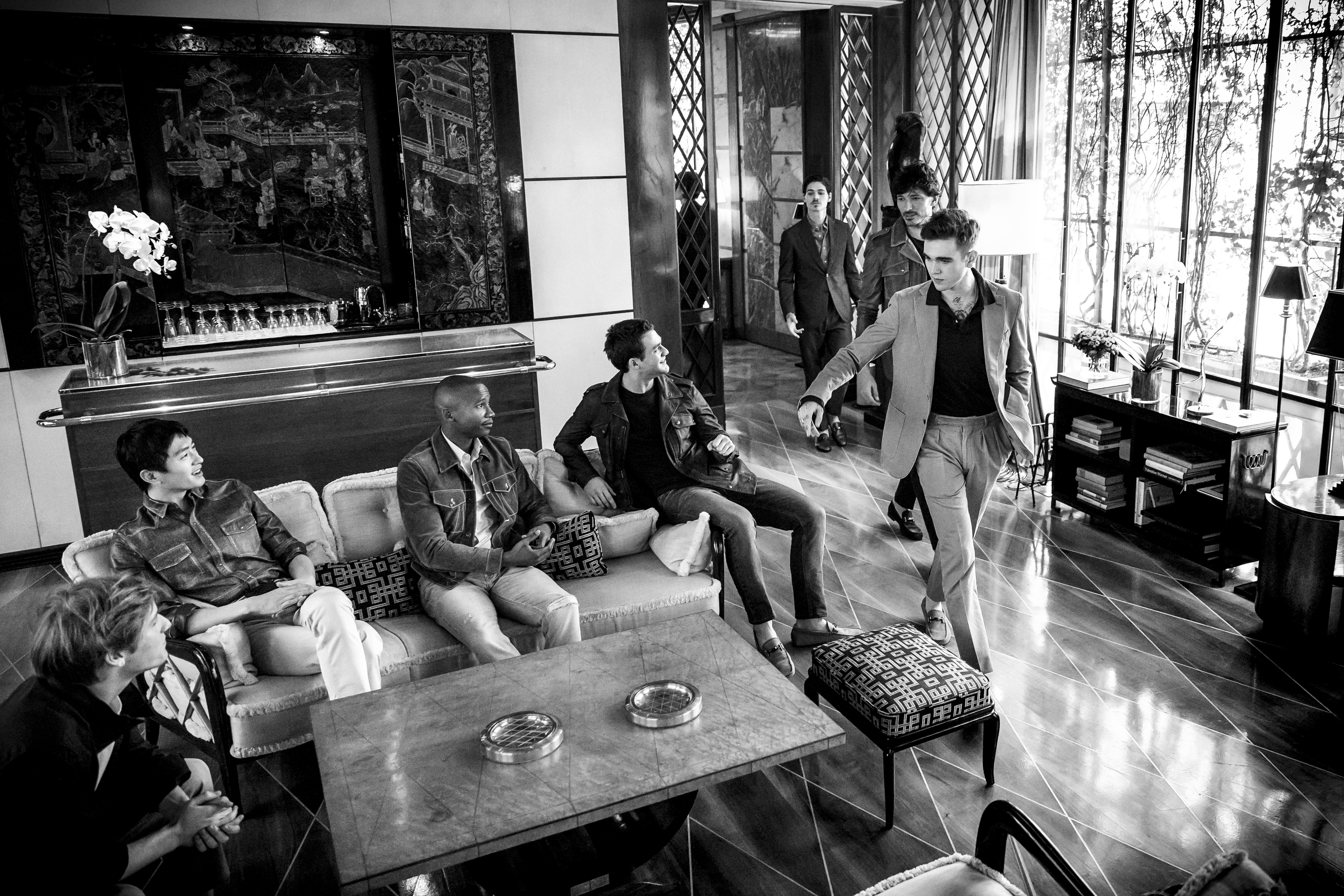 The Tod’s Band of seven international It men come together as arbiters of the cool Italian lifestyle.