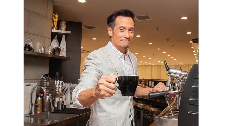 Actor and coffee aficionado Moses Chan of Blooms Roastery & Craft Tea. 