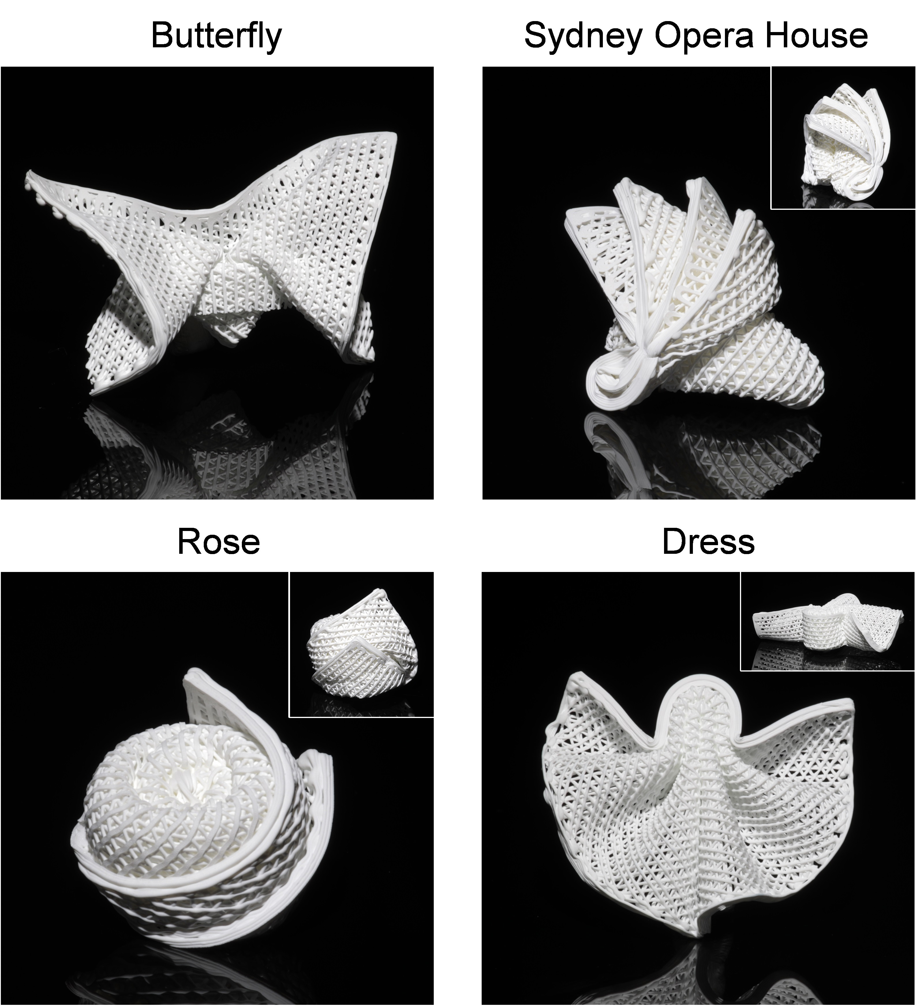 The 3D-printed ceramic precursors printed with the novel “ceramic ink” are soft and stretchable, enabling complex shapes, such as origami folding.