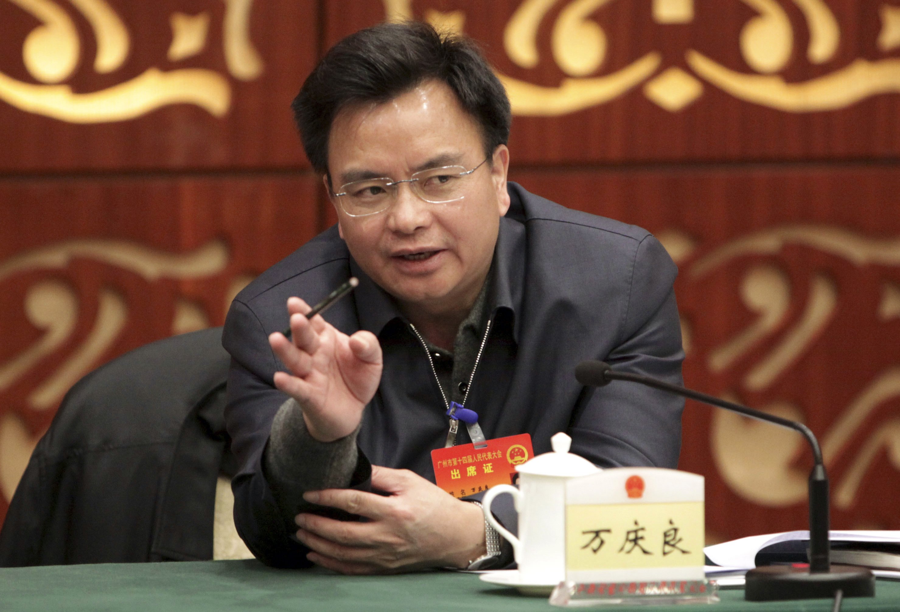 Wan Qingliang, the disgraced former Communist Party secretary of Guangzhou, was once considered a rising star in the party. Photo: Reuters