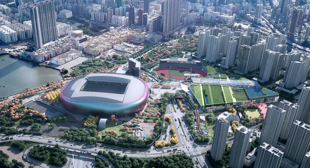 The winning design by New World Development for the HK$30 billion Kai Tak Sports Park. Photo: SCMP Pictures 