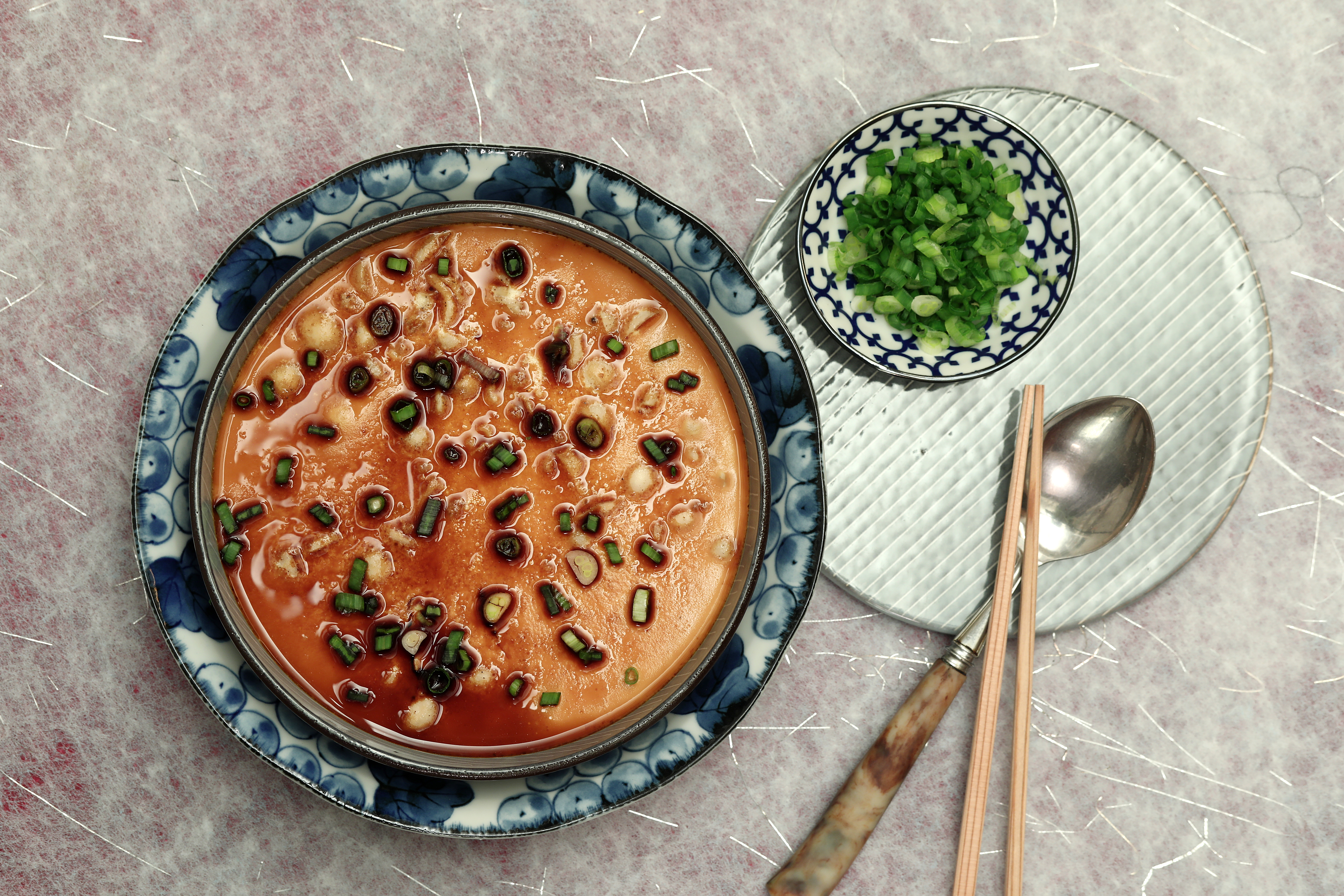 Easy Chinese egg custard with pork and mushrooms