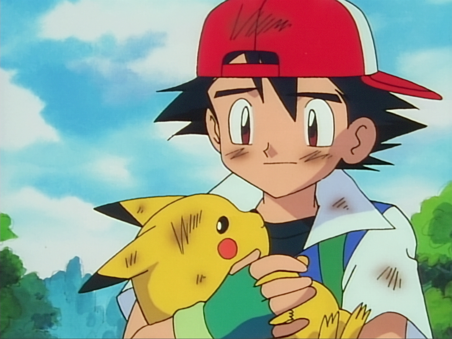 Here’s Ash and Pikachu from the very first episode, which aired in Japan on April 1, 1997. Do you feel old yet? (Picture: The Pokémon Company)