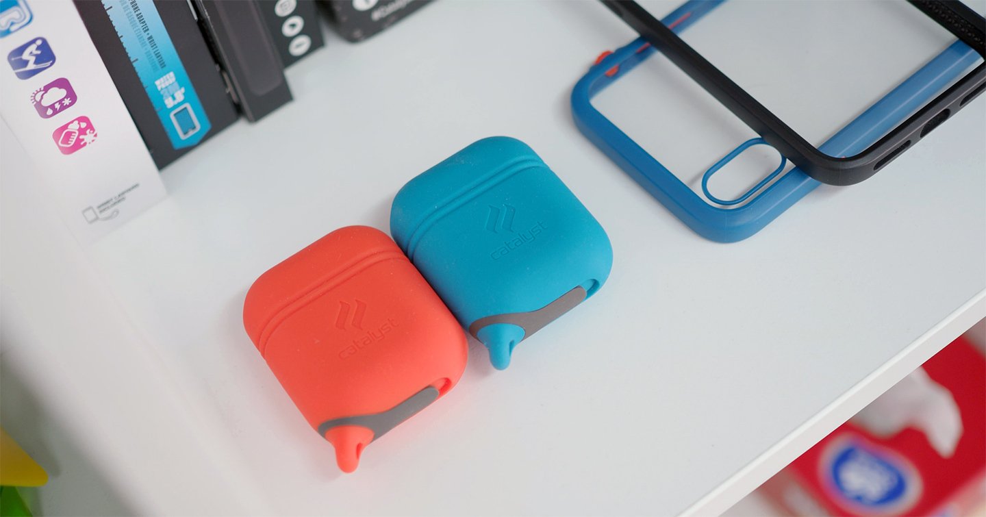 Catalyst’s waterproof cases for AirPods. (Picture: Chris Chang/Abacus)