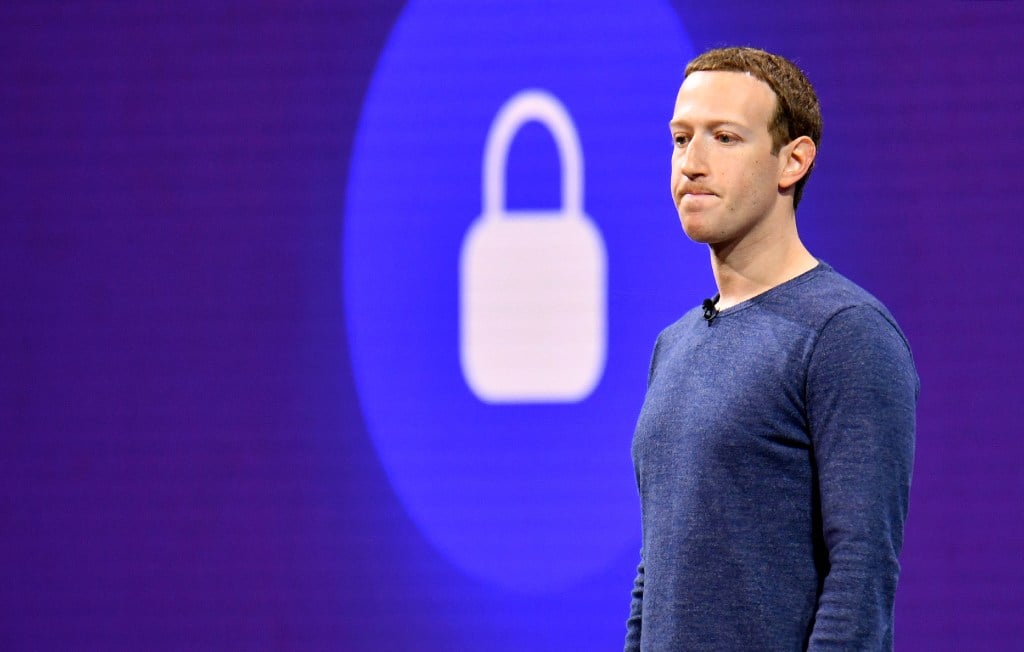 Mark Zuckerberg at the company’s annual F8 summit in San Jose, California in May 2018. (Picture: AFP)