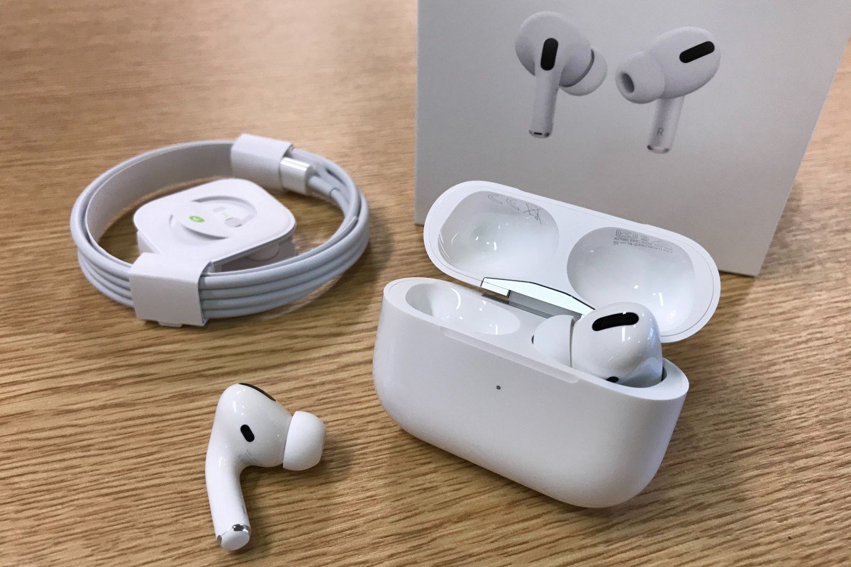 Luxshare Precision Industry, the main assembler of Apple's popular Airpods, shot up today, and has gained 220 per cent this year. Pictured, the new Apple AirPods Pro. Photo: Kwokwang Chow