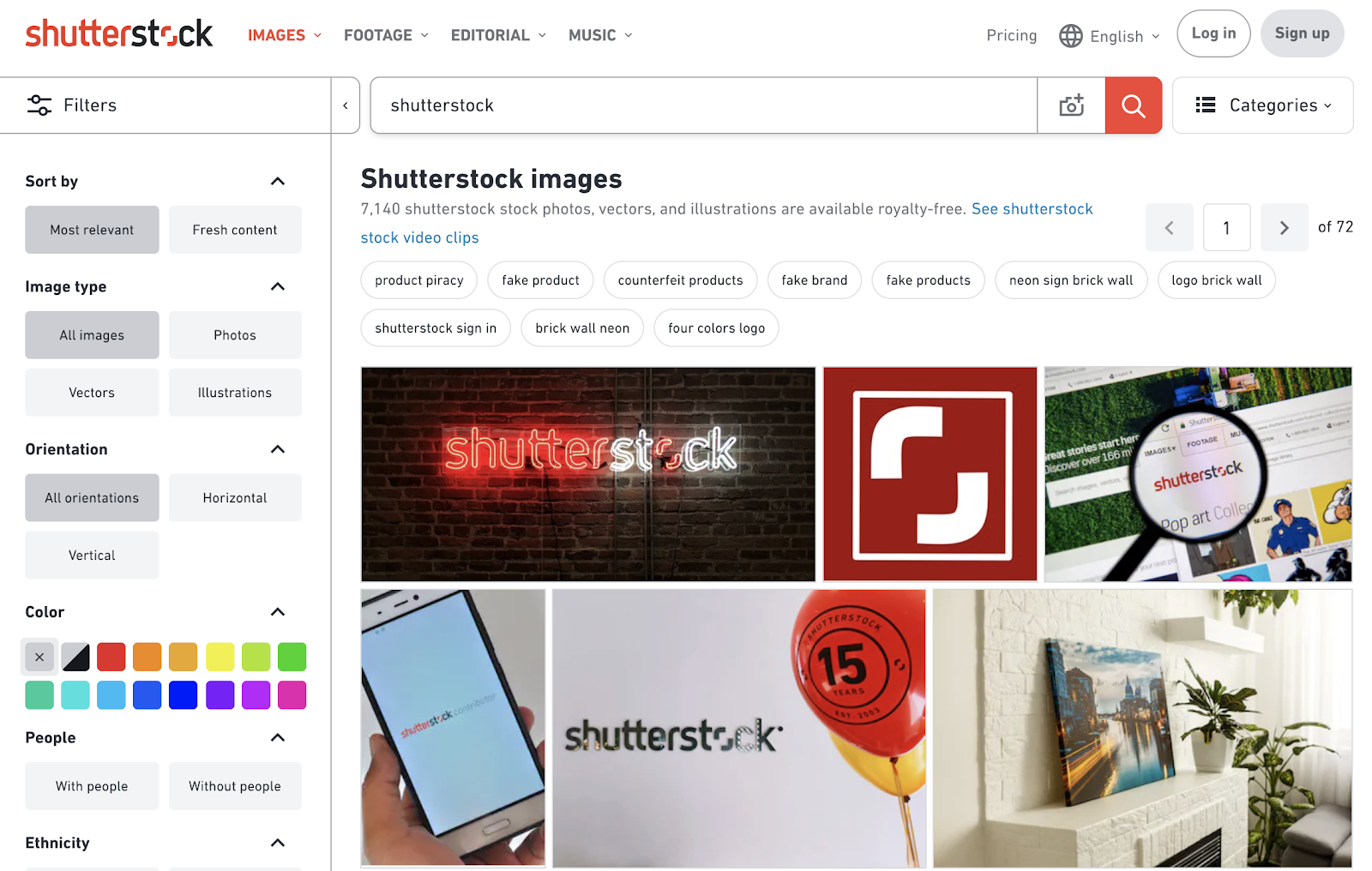 A Shutterstock spokesperson confirmed to The Intercept that a censorship feature is currently active. (Picture: Shutterstock)