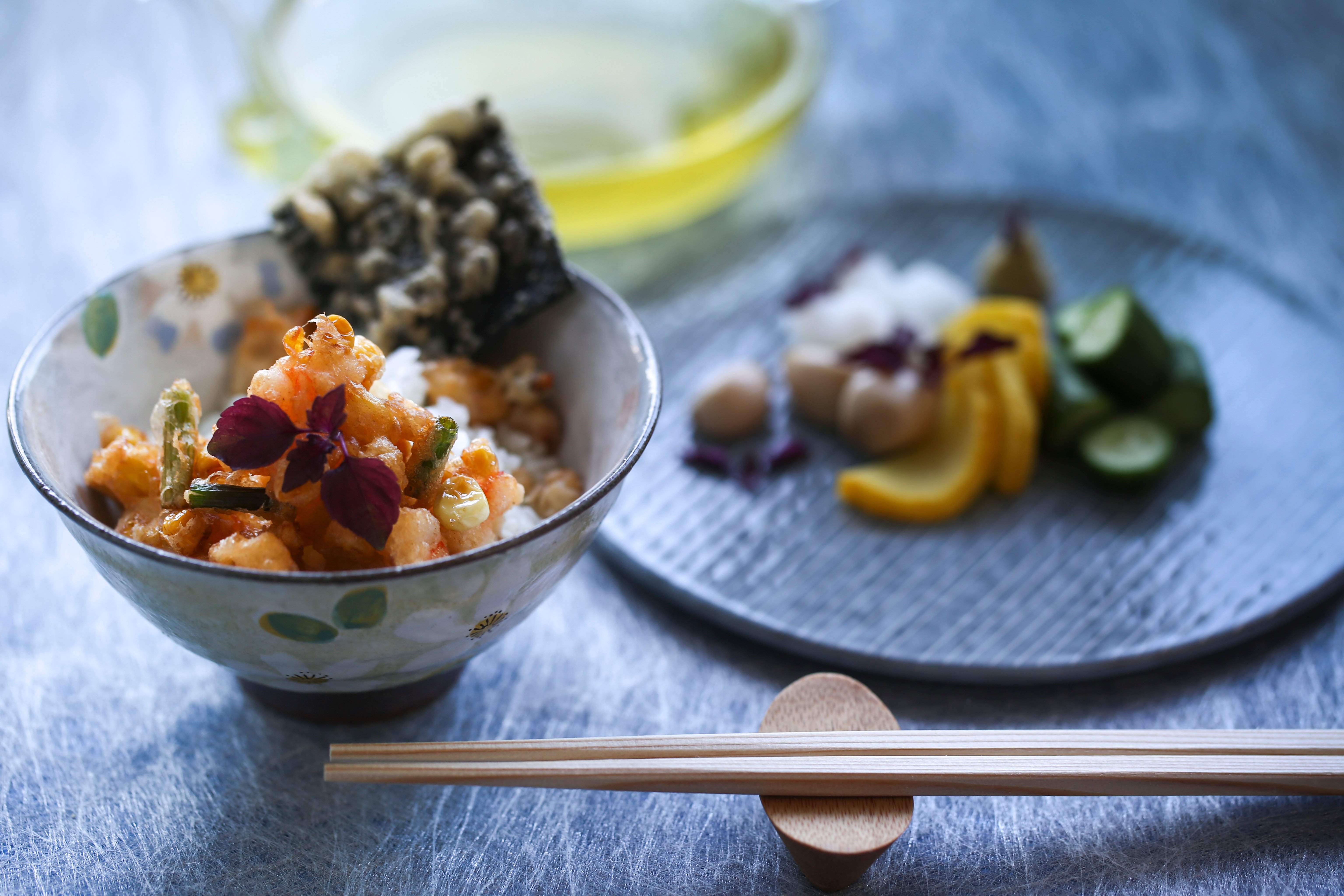 Quick Japanese shrimp and corn fritter (ten cha)