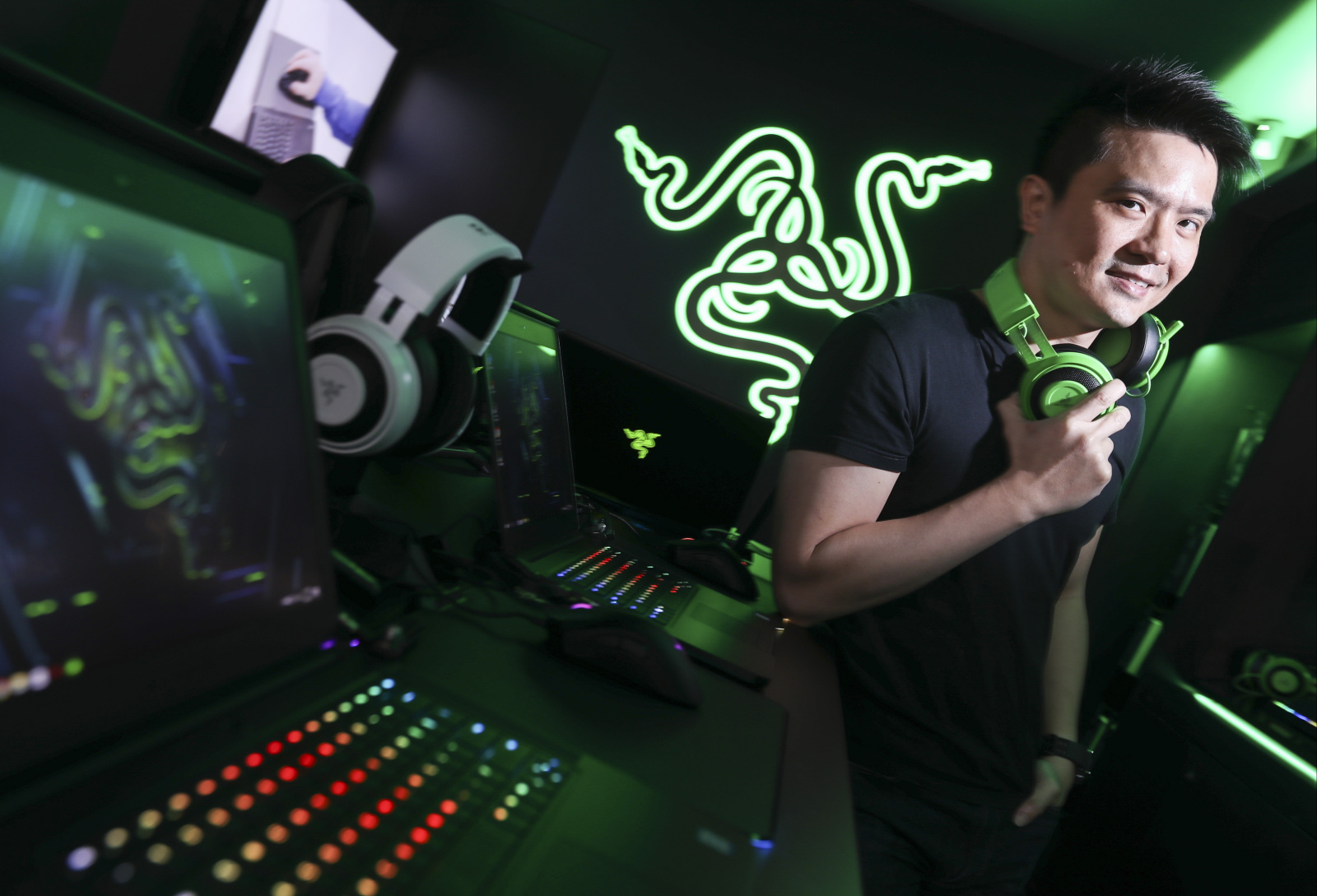 Razer CEO and co-founder Min-liang Tang at the Razer Store in Hong Kong on June 16, 2017. (Picture: Nora Tam/SCMP)