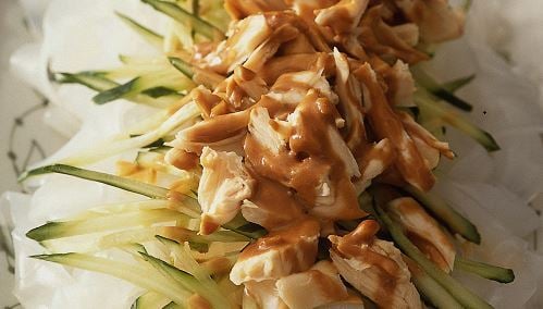 Quick and easy chicken noodles Shanghai style