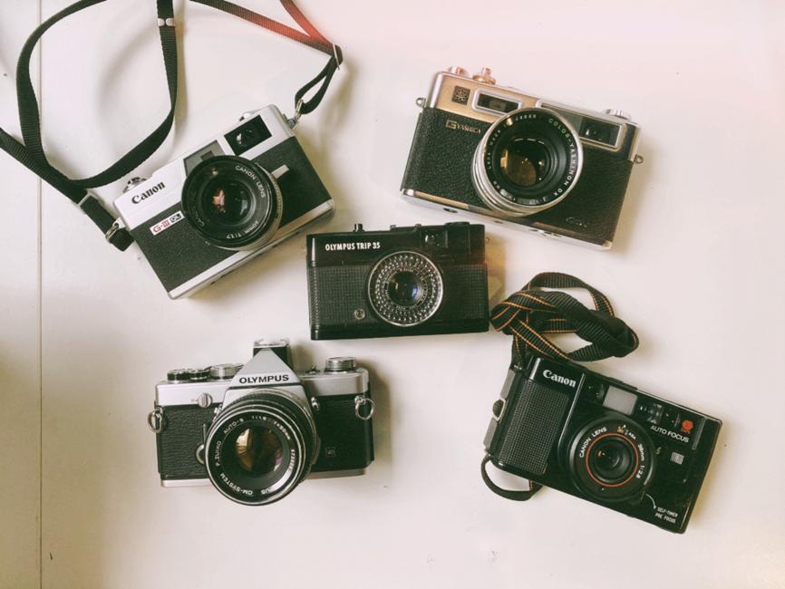 Like many trends from the past, film cameras are back. Photo: Joanne Ma