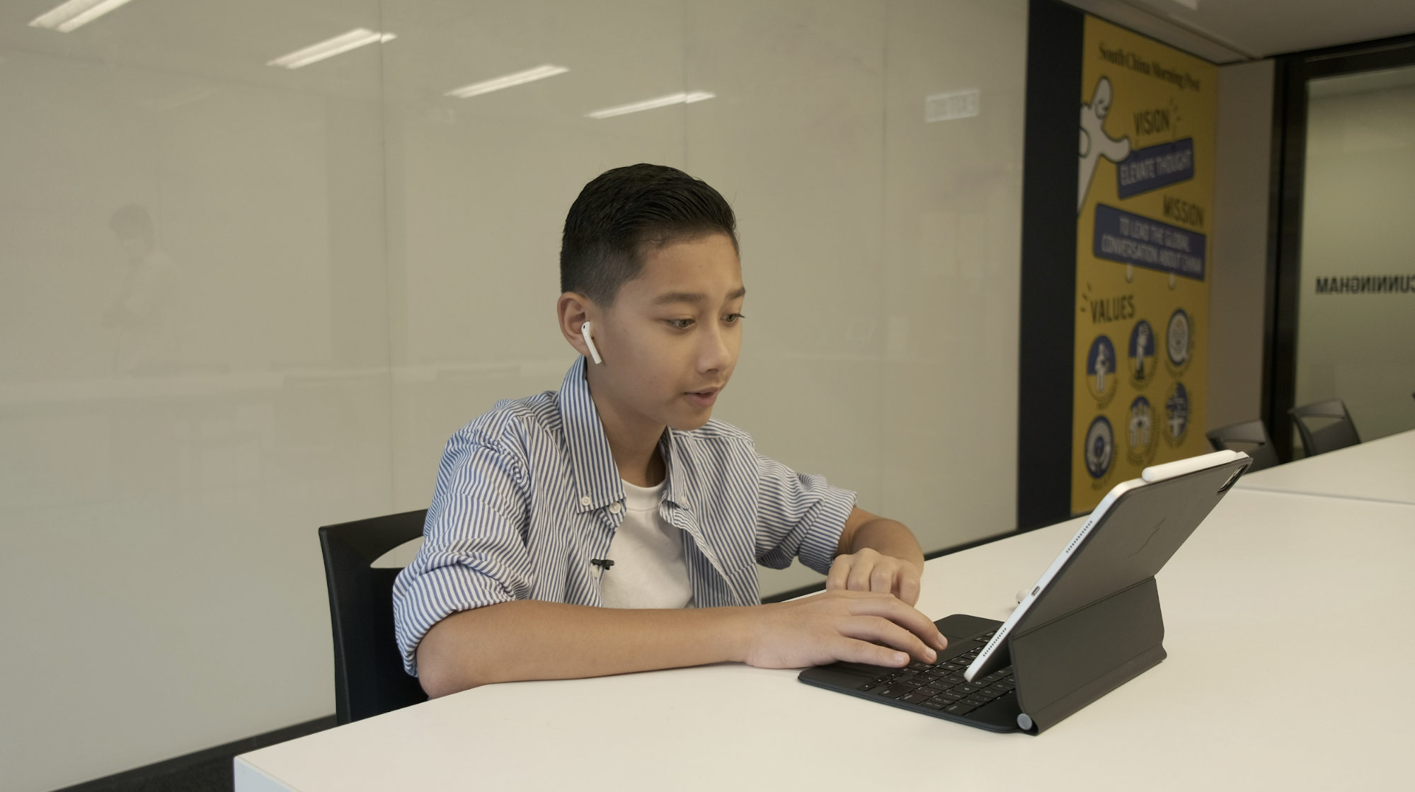 Jacob Prohaska, 12, is a contestant in Apple’s first ever Swift Student Challenge. (Picture: Chris Chang/Abacus)