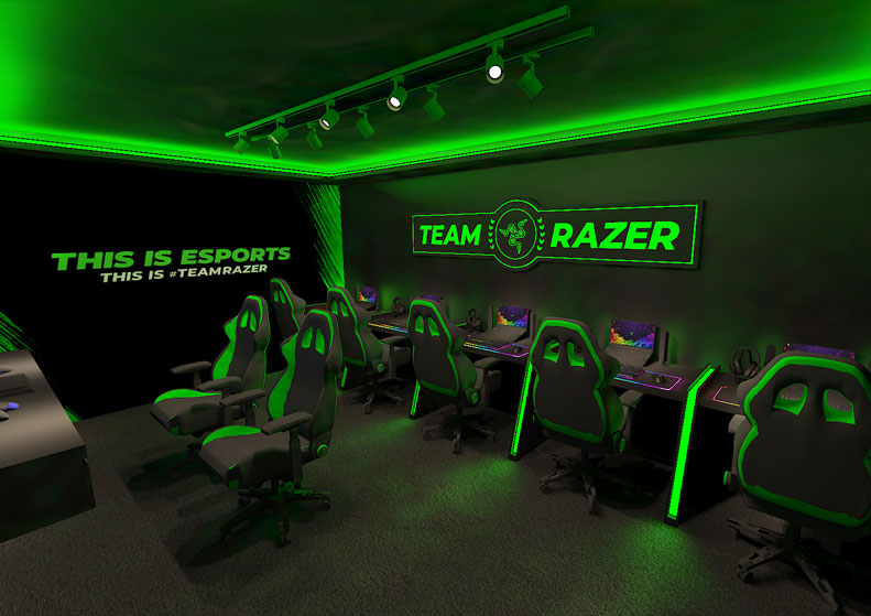 A rendering of The Campton’s “esports arena.” (Picture: Vanke)