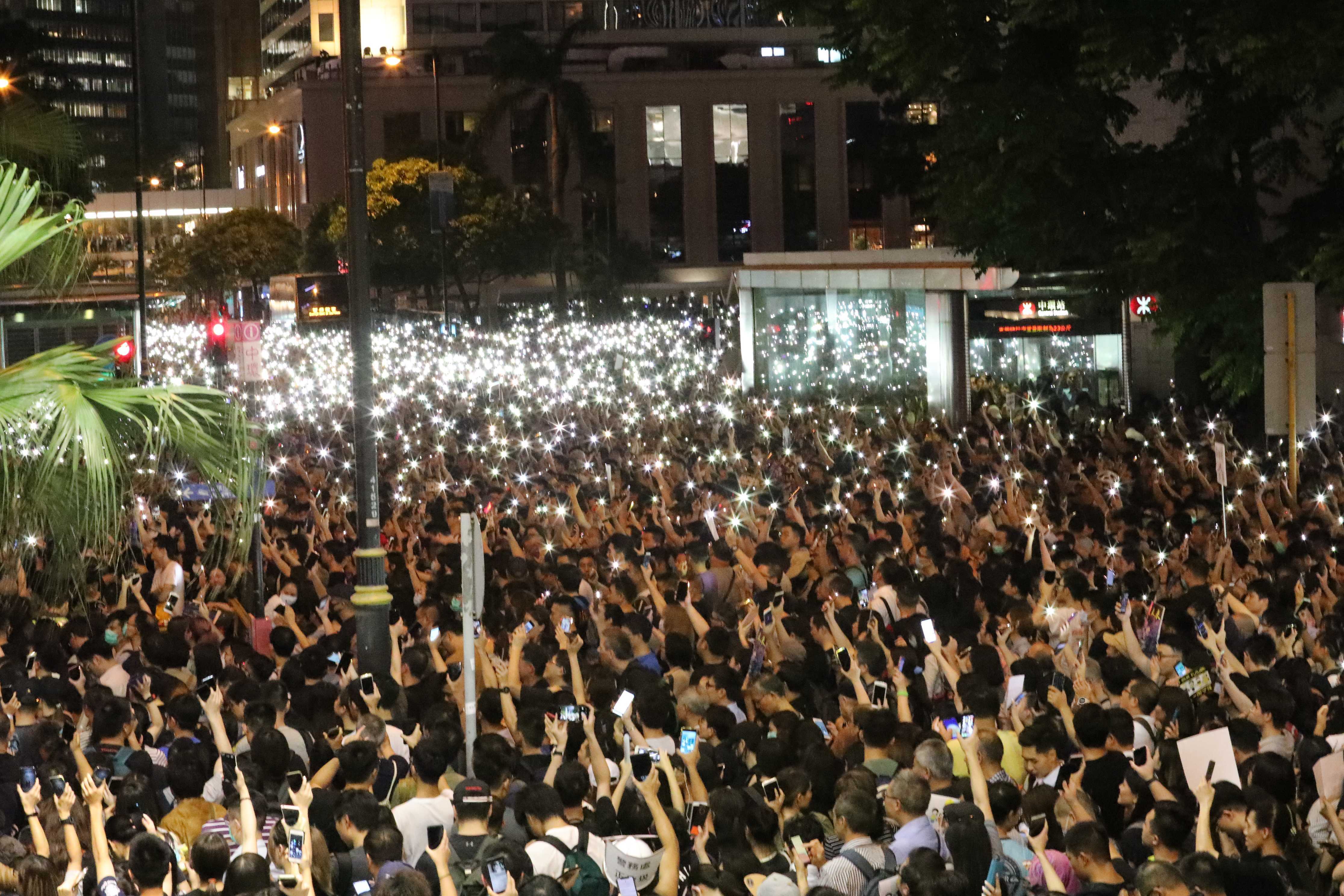 Civil servants attend a rally to support the anti-extradition bill protest in Central last August. Photo: Felix Wong