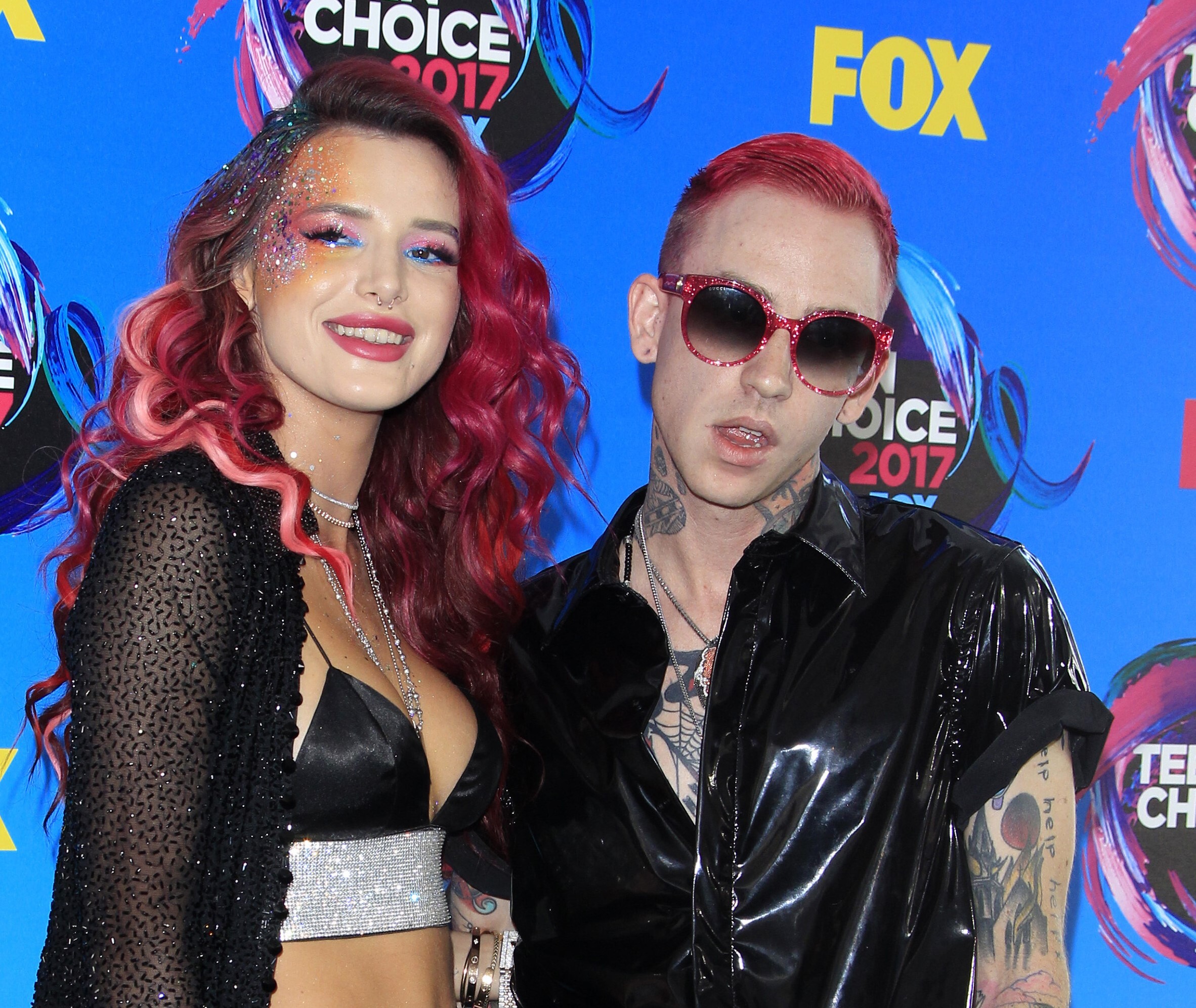 Blackbear stands with Bella Thorne at the Teen Choice Awards in 2017. He recently released his fifth studio album. 