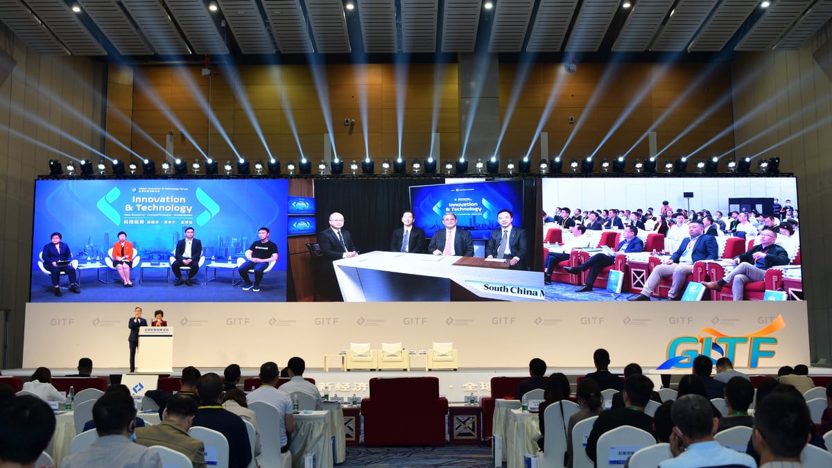 The inaugural Global Innovation and Technology Forum was streamed from venues in Chengdu, Hong Kong and Singapore, and was viewed by a global audience of over 190,000. Photos: SCMP