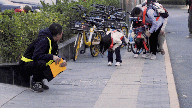 Дэн Юйфэн проводит экскурсию в Пекине. Цель экскурсии — спрятаться от каммер видеонаблюдения.