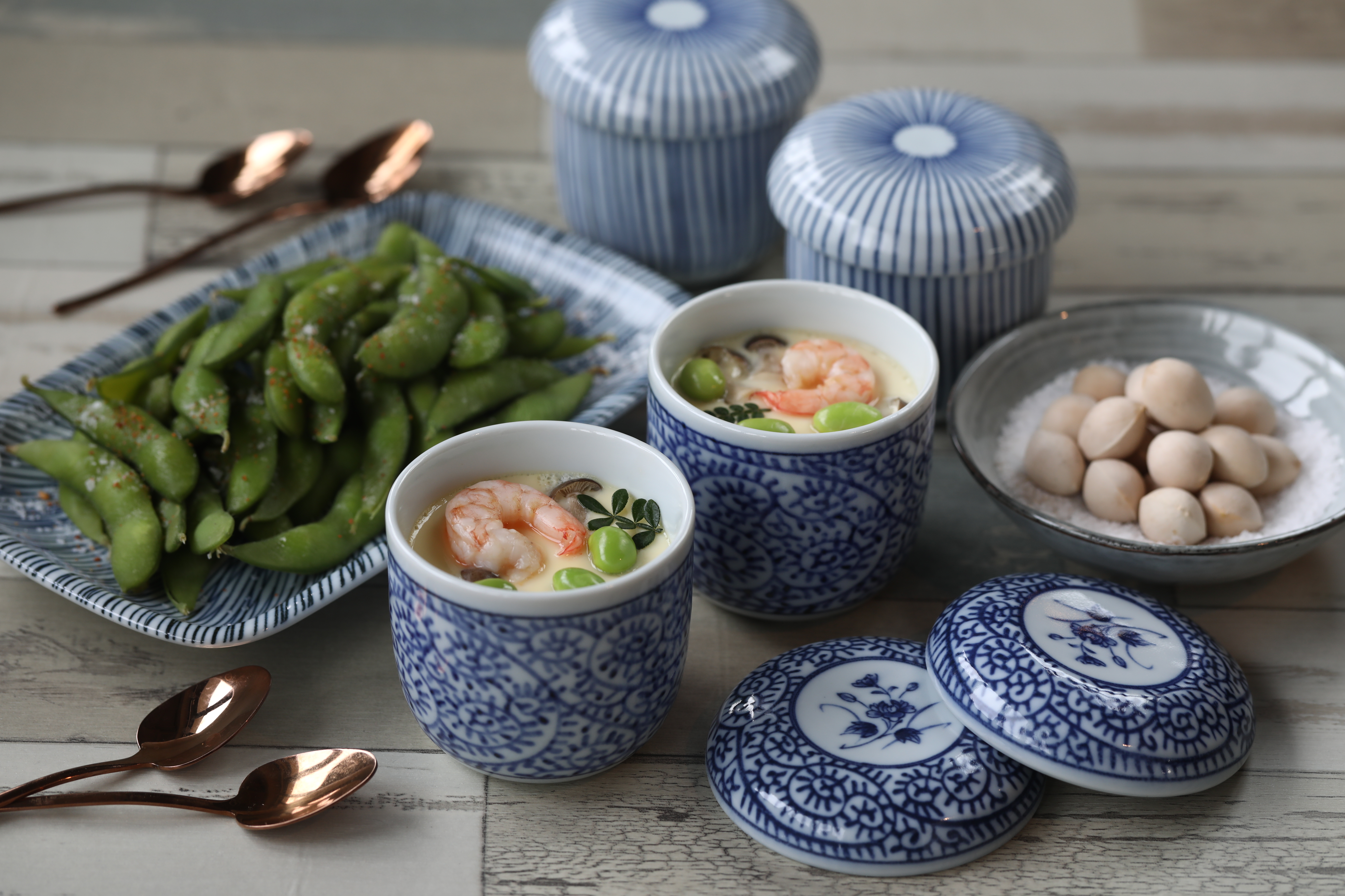 Chawanmushi (steamed savoury Japanese custard)