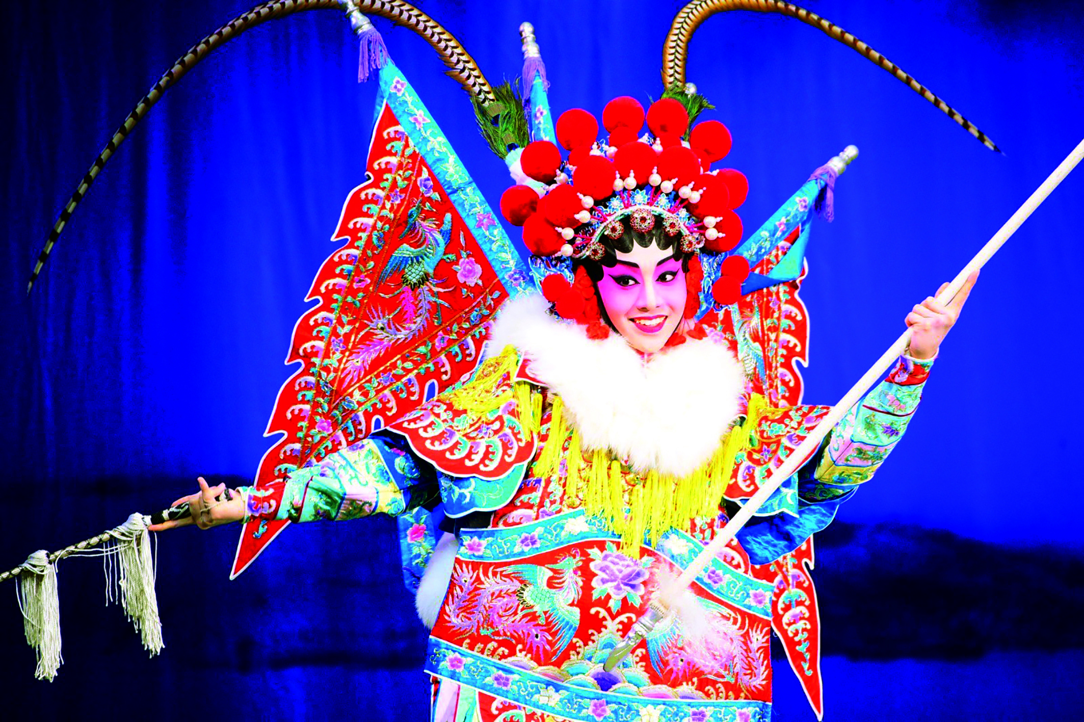 Cantonese opera is a combination of acrobatics, choreography, costume, make-up, and the stories. 