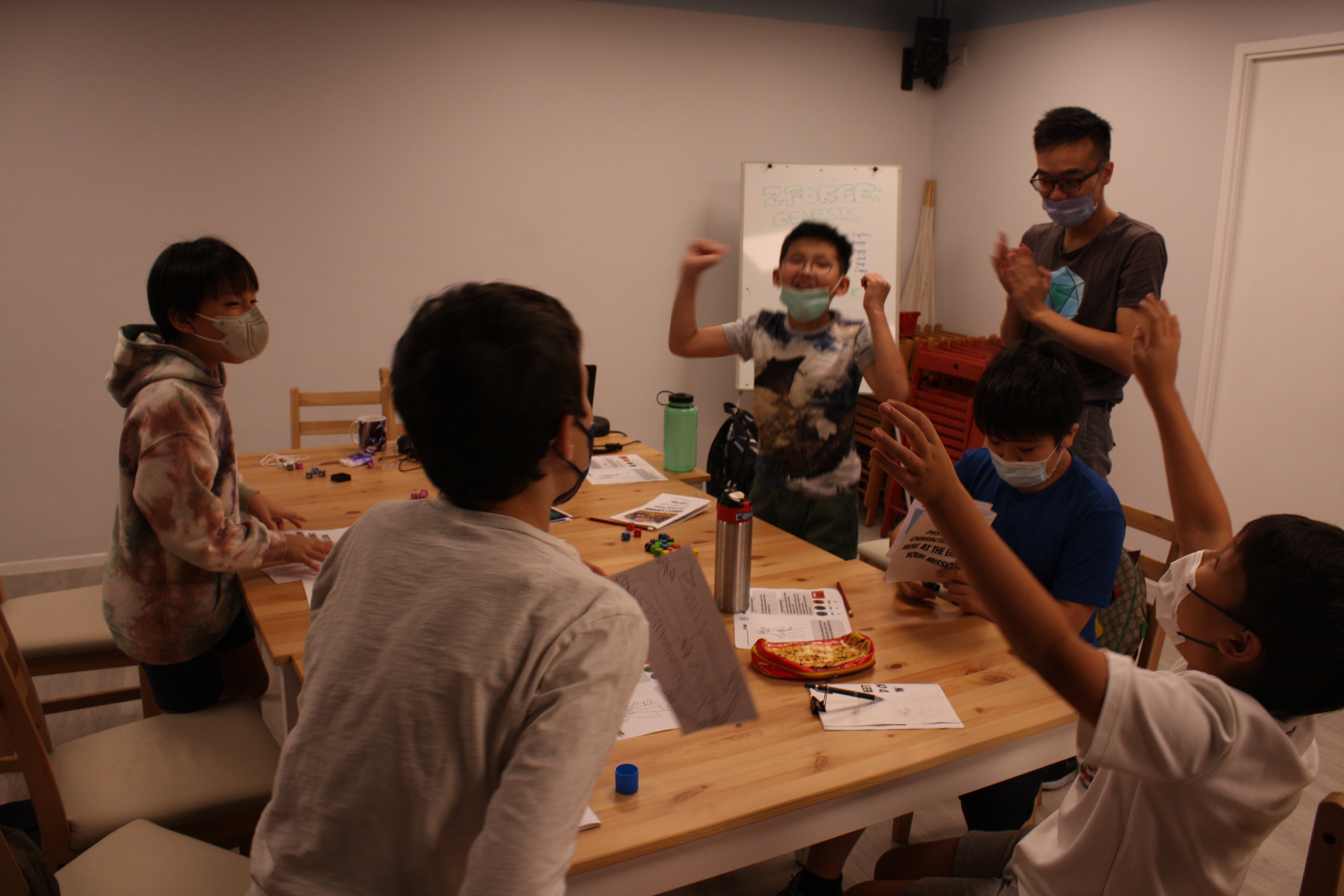 While delivering curriculum, always start with an expansive fun-first experience. Photo from King of Hong Kong, a journalism program for ages 8-11.
