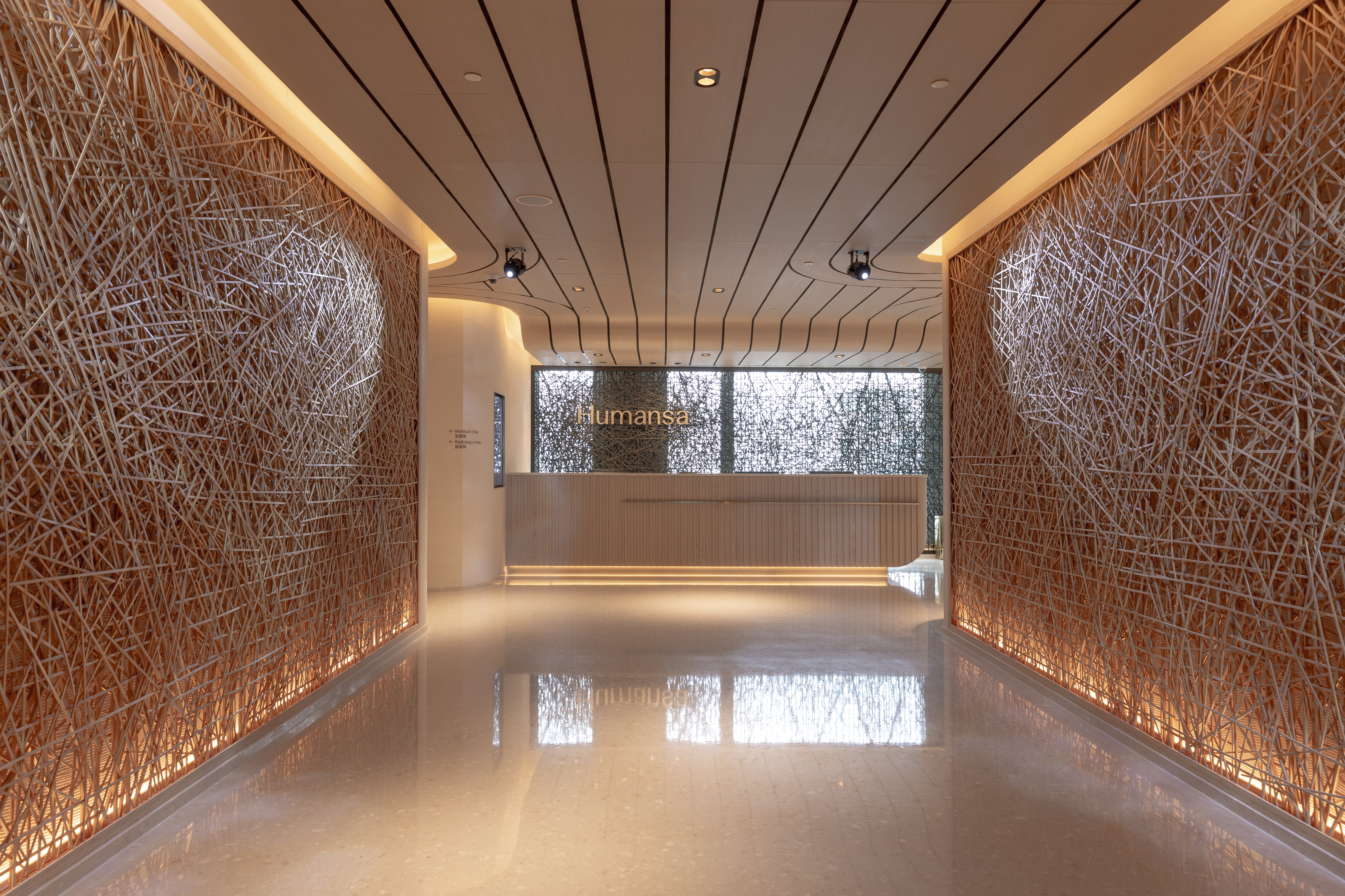 The entrance of Humansa’s flagship centre at Victoria Dockside, Tsim Sha Tsui.