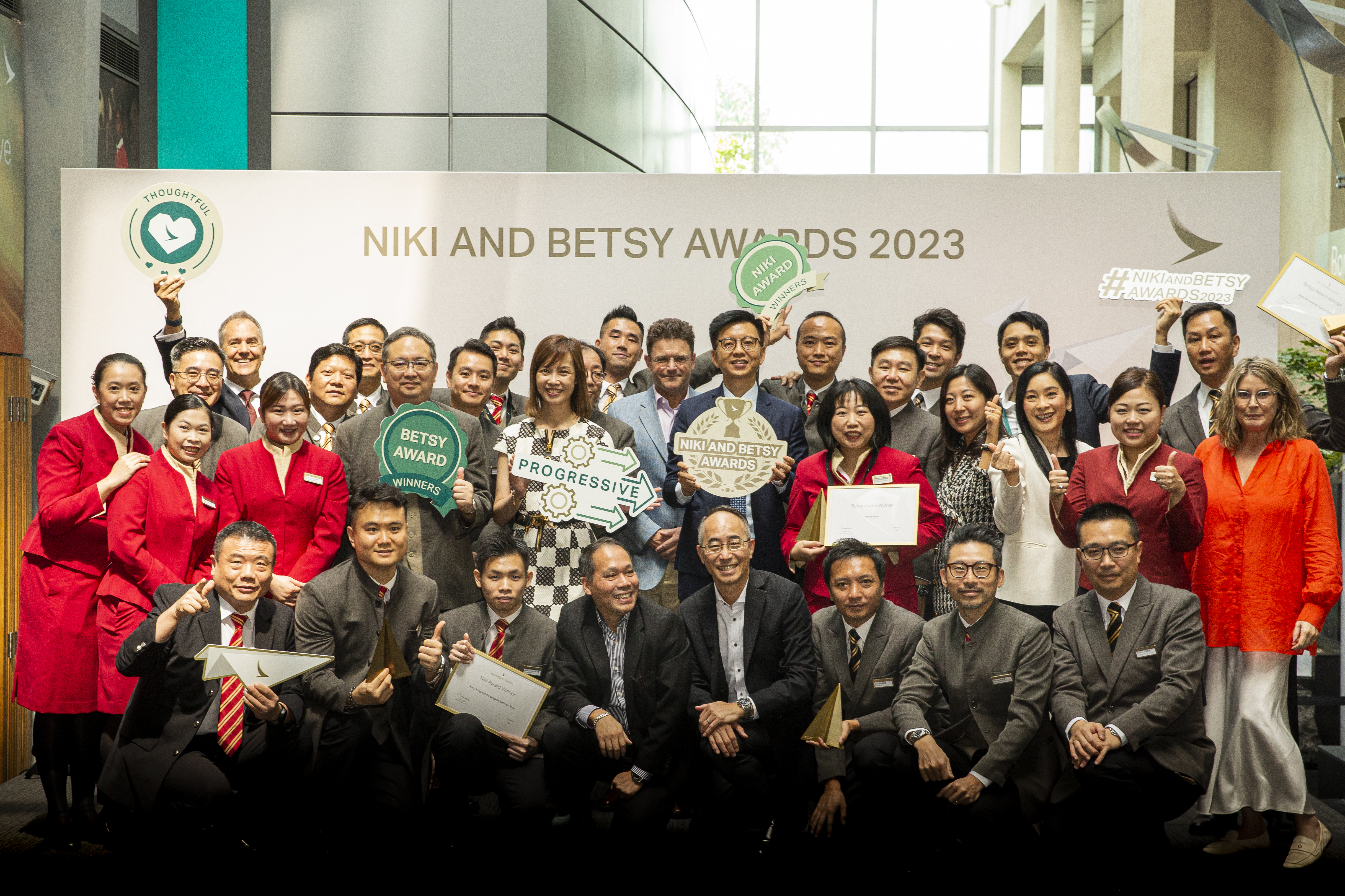 Cathay’s Niki and Betsy Awards are annual internal initiatives honouring outstanding employees’ dedication to service excellence.