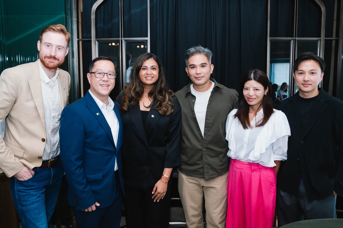 Left, (from left to right): Nick Jones, executive producer (video) at Morning Studio, SCMP; Kevin Huang, chief operating officer, SCMP; Michala Sabnani, executive director at Morning Studio, SCMP; Jazzie Sillona, filmmaker, video creator; Haymans Fung, managing director, head of marketing, wealth and retail banking & head of global partnerships marketing, Standard Chartered Bank; and Derek Tang, travel photographer, video creator.