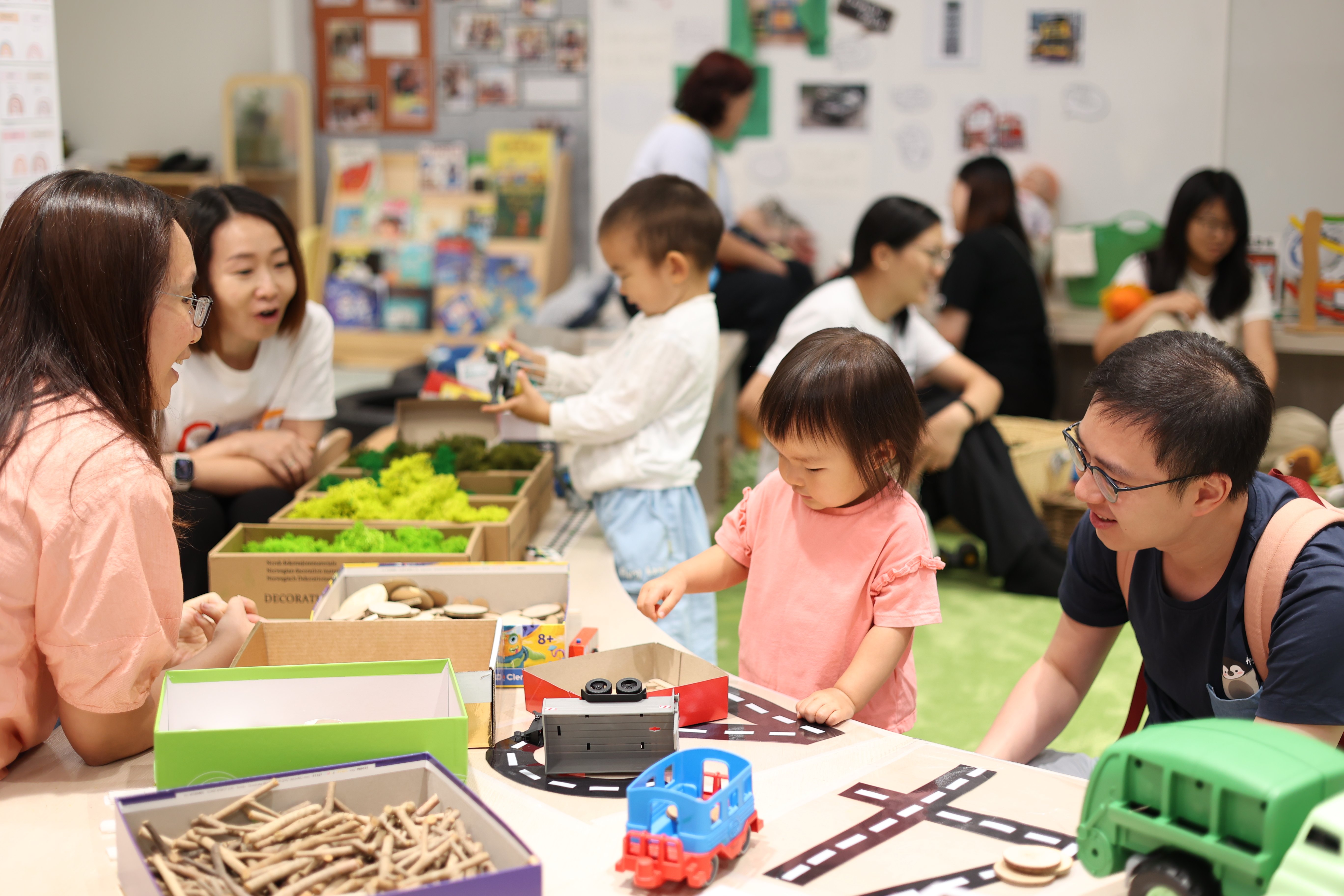 Yew Chung cares for the local community and shares child-friendly facilities with families. 