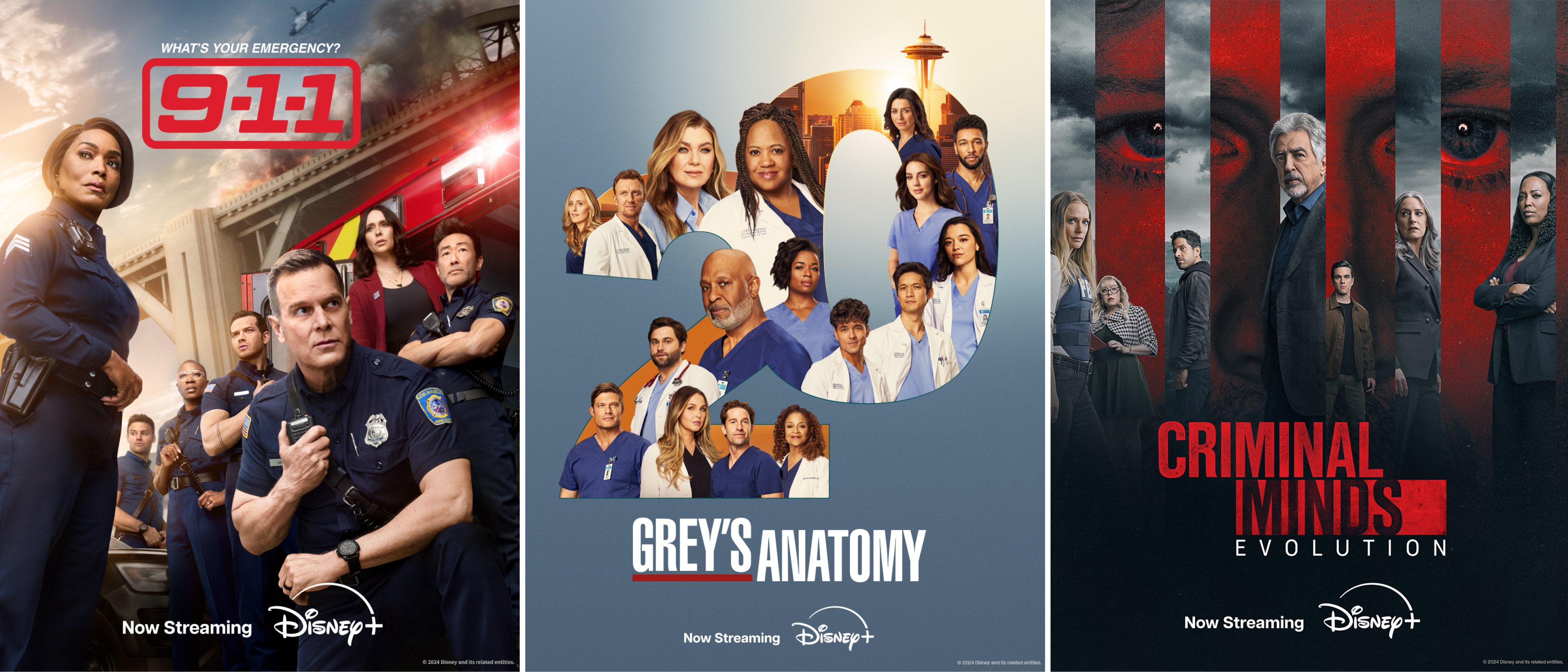 9-1-1, Grey’s Anatomy and Criminal Minds: Evolution – Join your favourite teams from these procedural dramas as they head back into action.