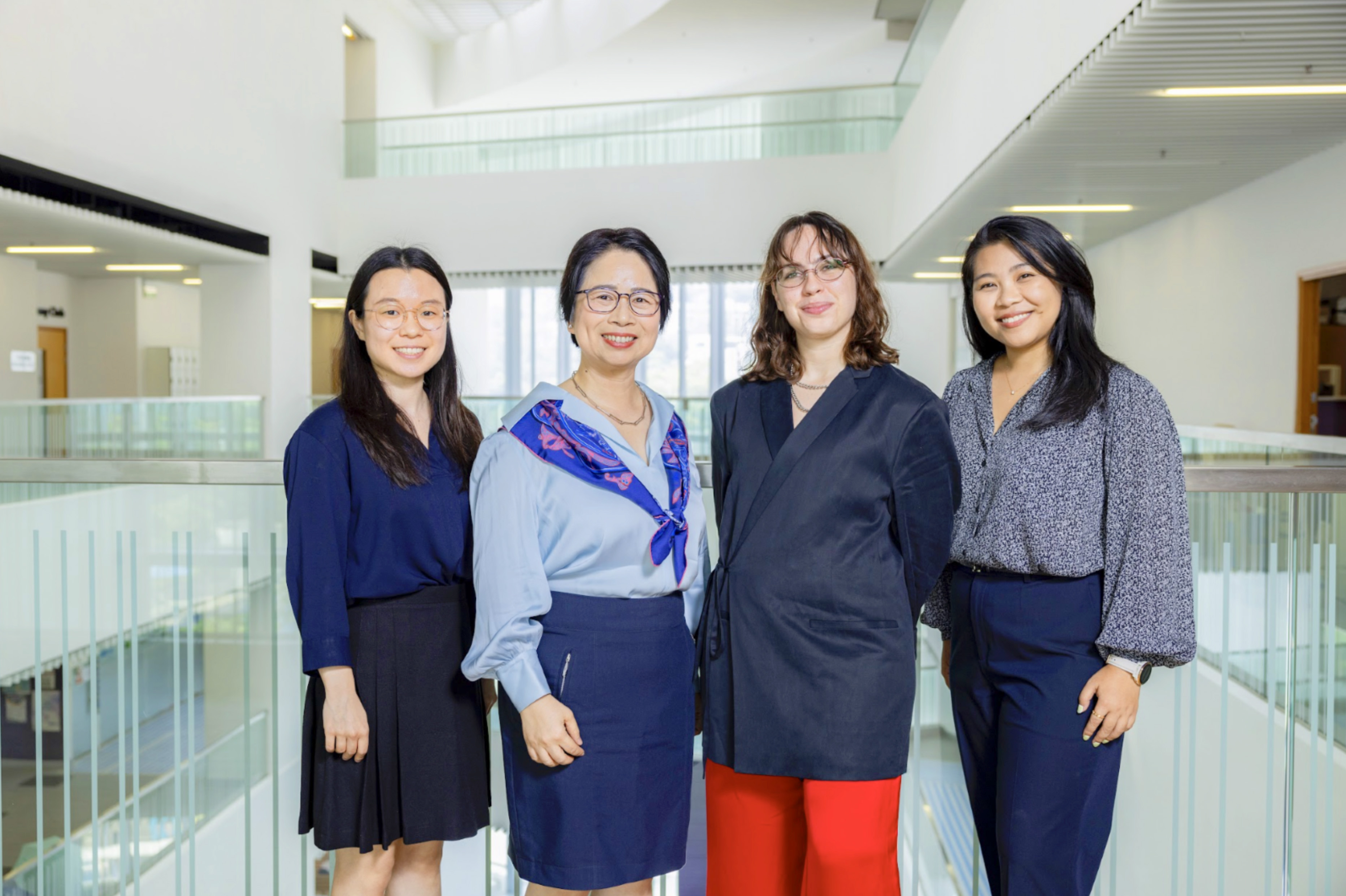 From left: Gemma Salazar, Professor Hong Ying-yi, Dr Andrea Matos and Letitia Lee. 