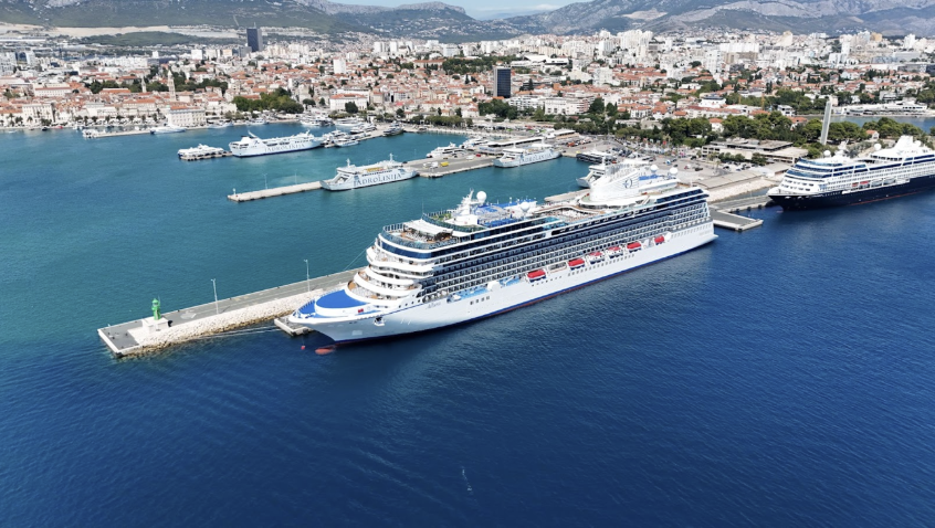 Oceania AlluraTM in port in Split, Croatia