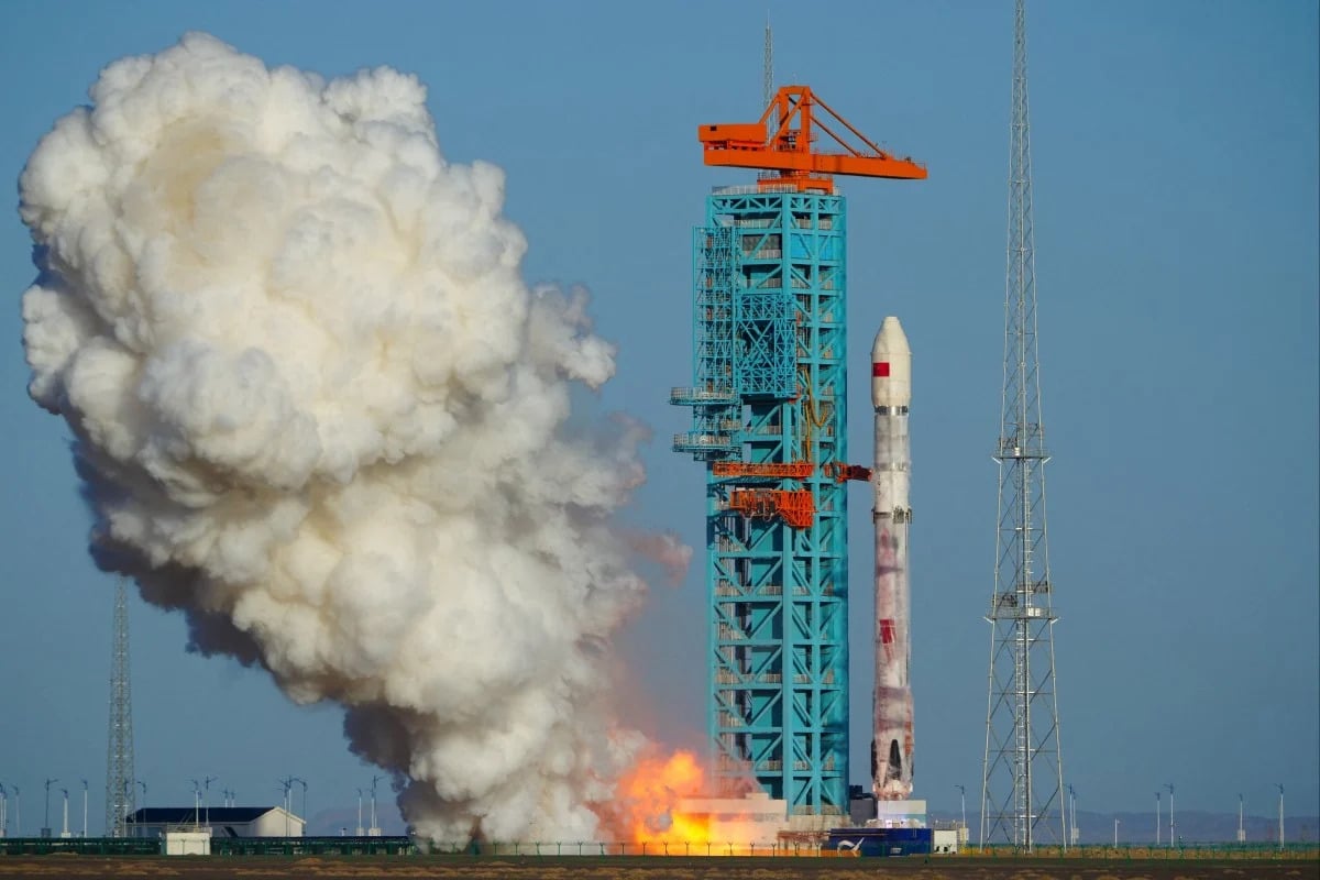 LandSpace’s Zhuque-3 rocket takes off. Photo: CNS Photo via Reuters