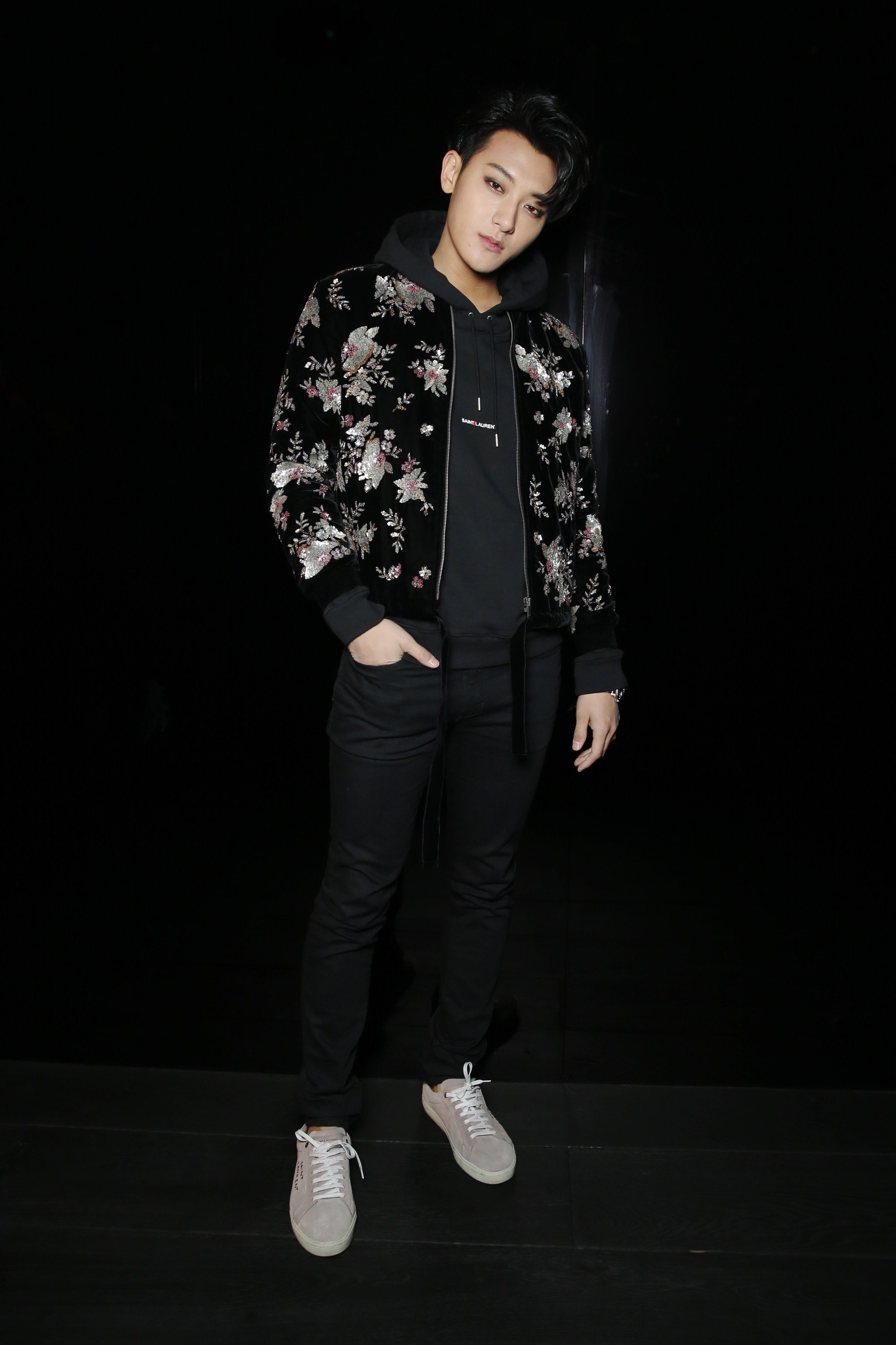 Huang Zitao is a fan of fast cars and designer fashion. Photo: Saint Laurent