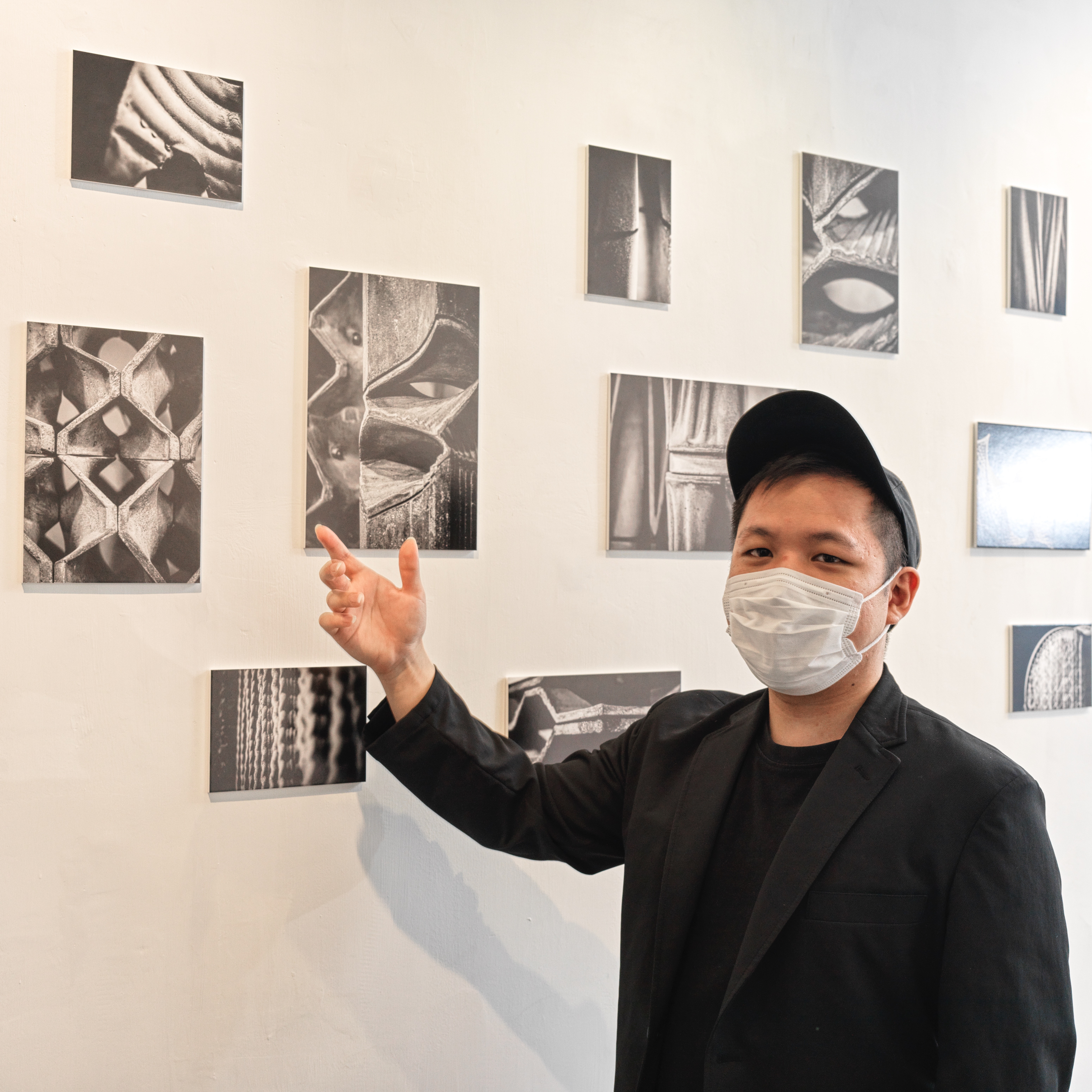 University of Hong Kong student Yongki Sunarta presents PLA 3D-printed model photographs at an exhibition of architectural photography at PMQ. Photo: John Butlin