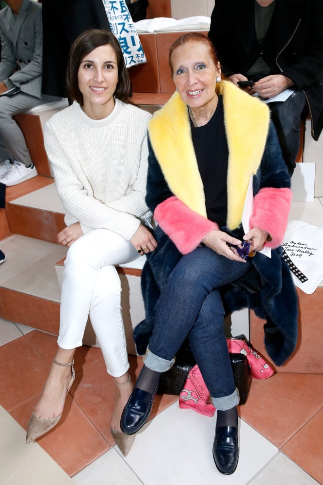 Danielle Steel (right) and her daughter Samantha Traina during Paris Fashion Week in 2015. Photo: Getty Images