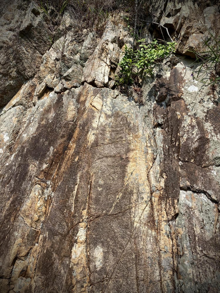Eroded carvings on Kau Sai Chau in the New Territories. Photo: Marc Rubinstein